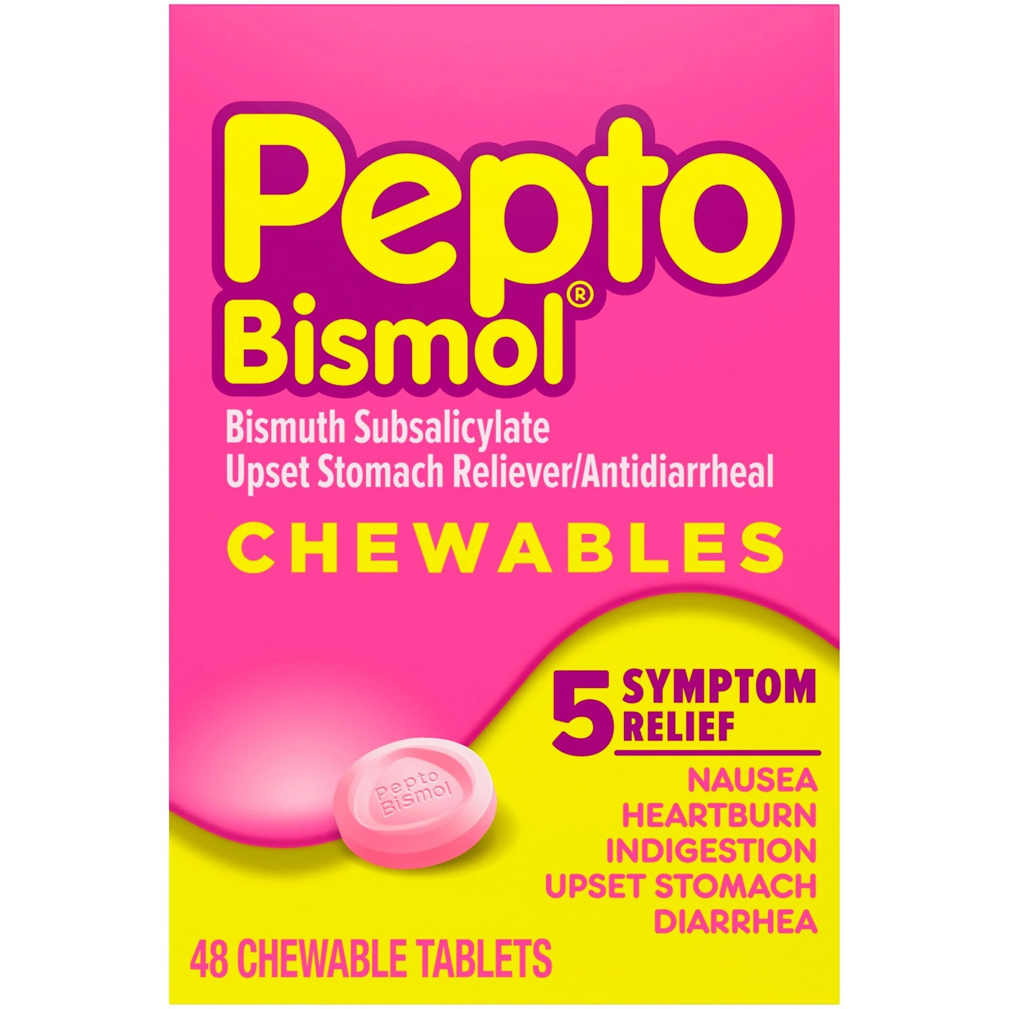 Procter & Gamble Pepto Bismol Bismuth Subsalicylate Anti-Diarrheal (48/BX)