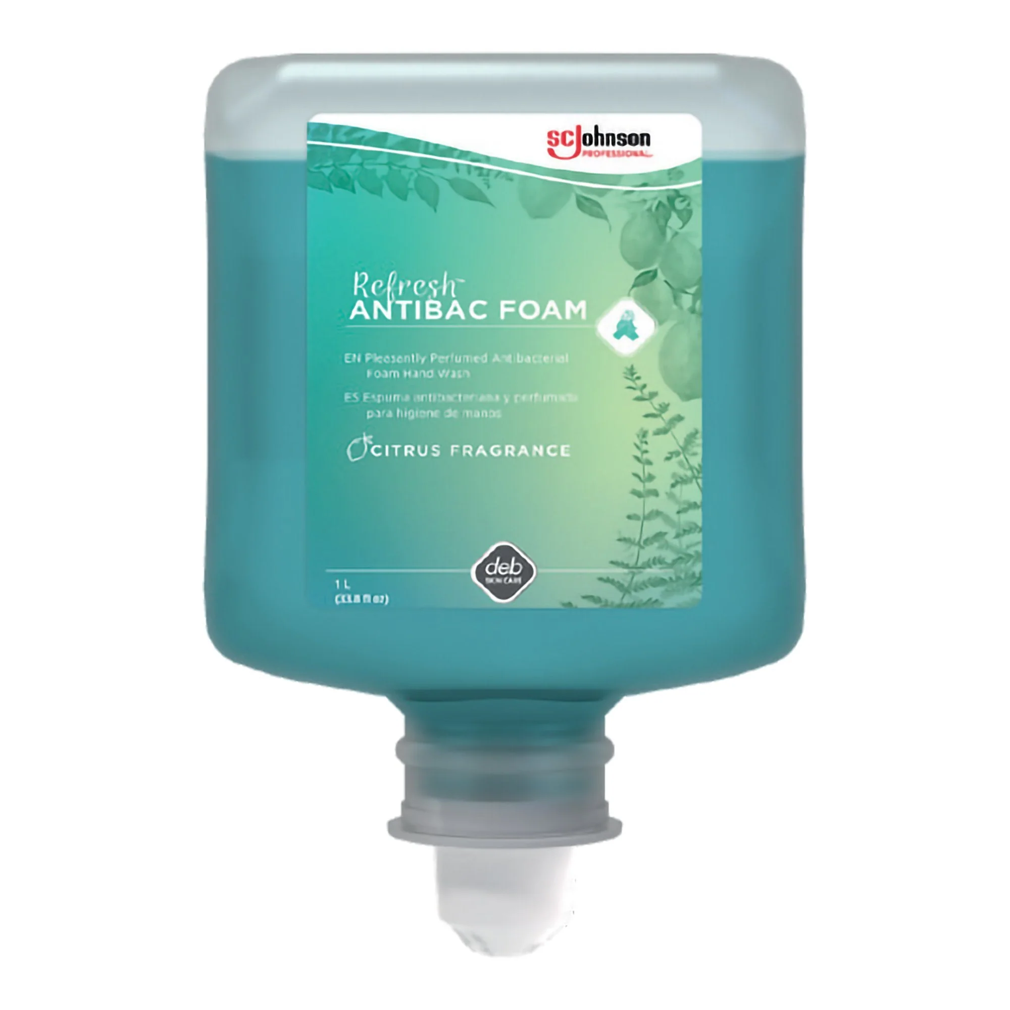 SC Johnson Professional USA Inc Refresh AntiBac Foam Antibacterial Soap, Refill for Cleanse AntiBac Dispenser (6/CS)