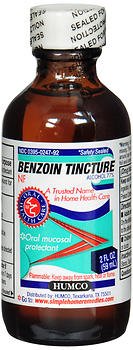 Humco Antiseptic Benzoin Tincture Humco Topical Liquid 2 oz. Bottle