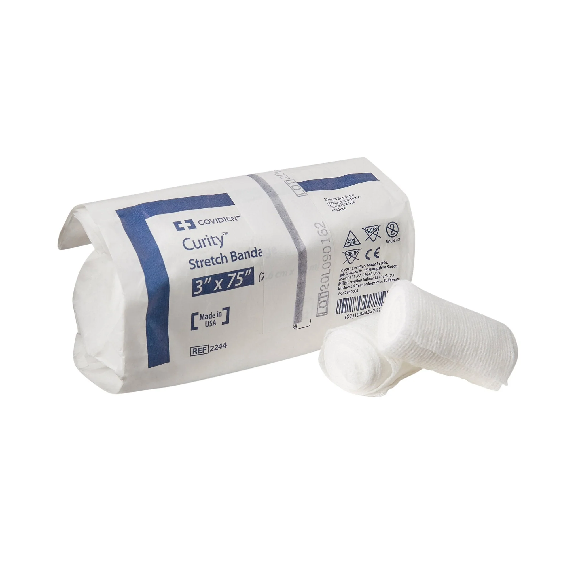 Cardinal Curity Conforming Bandage, 3 x 75 Inch, One-Ply (96/CS)