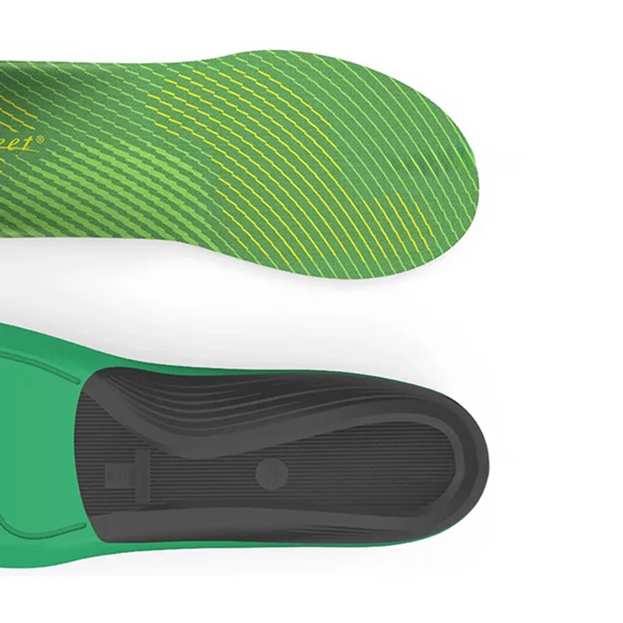 Superfeet Runner Orthotic Insole Superfeet High Arch Foam Women 6.58 / Men 5.57 Green - Image 4