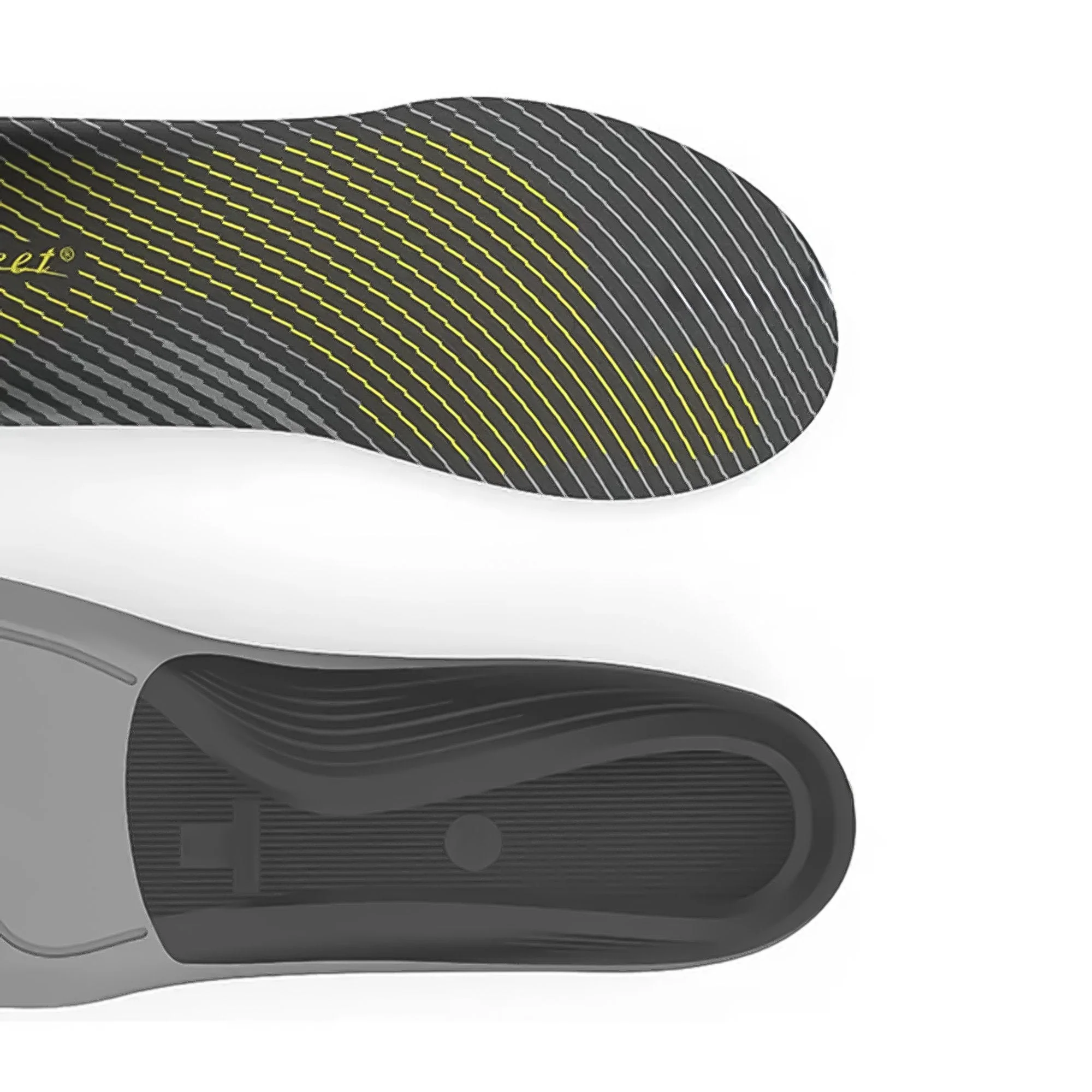 Superfeet Runner Orthotic Insole Superfeet Low Arch Foam Women 10.5 12 / Men 9.5 11 Gray - Image 4