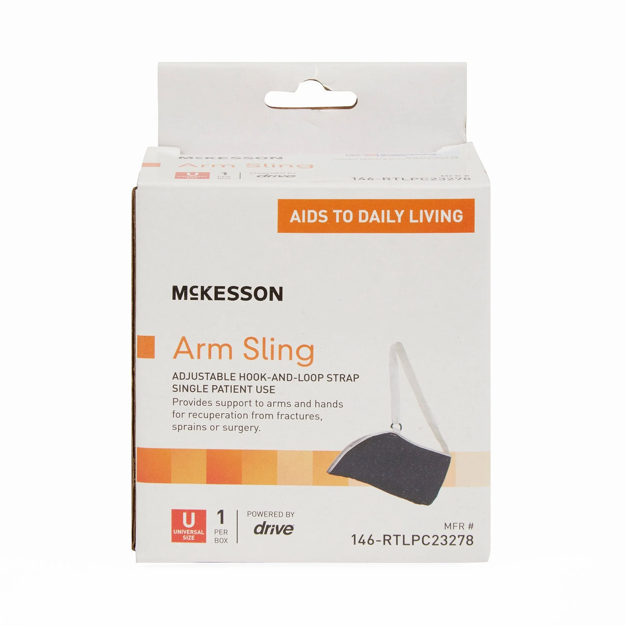 McKesson Brand McKesson Universal Blue Cotton / Polyester Arm Sling, One Size Fits Most (6/CS)