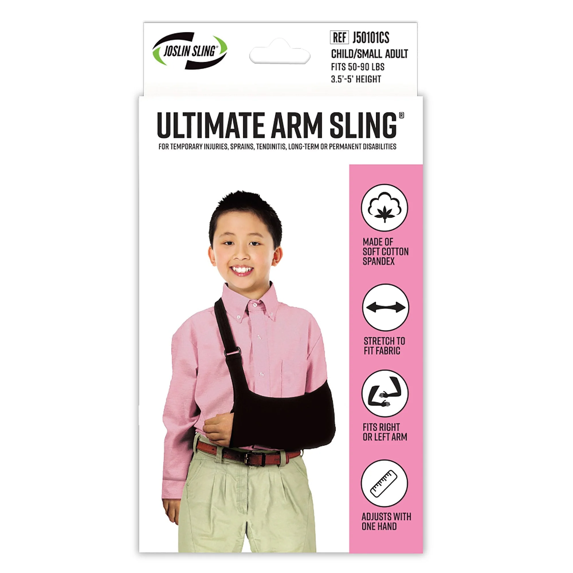 Brownmed Arm Sling Ultimate Arm Sling D-Ring / Hook and Loop Strap Closure Child Size / Small Adult