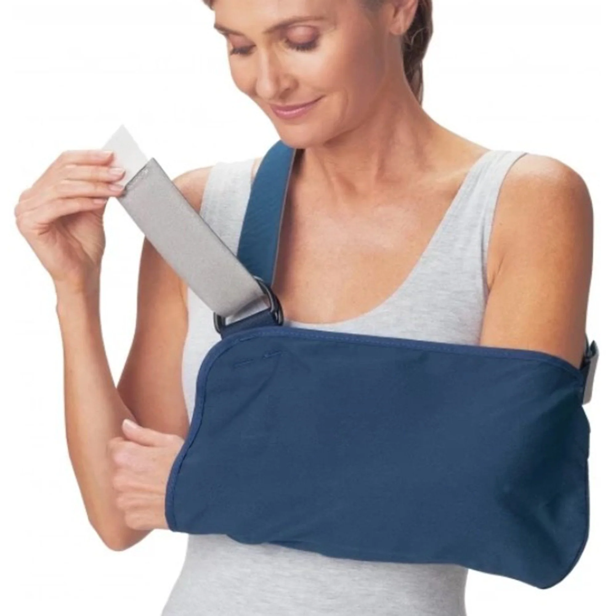 DJO ProCare Navy Blue Cotton / Polyester Arm Sling, Medium