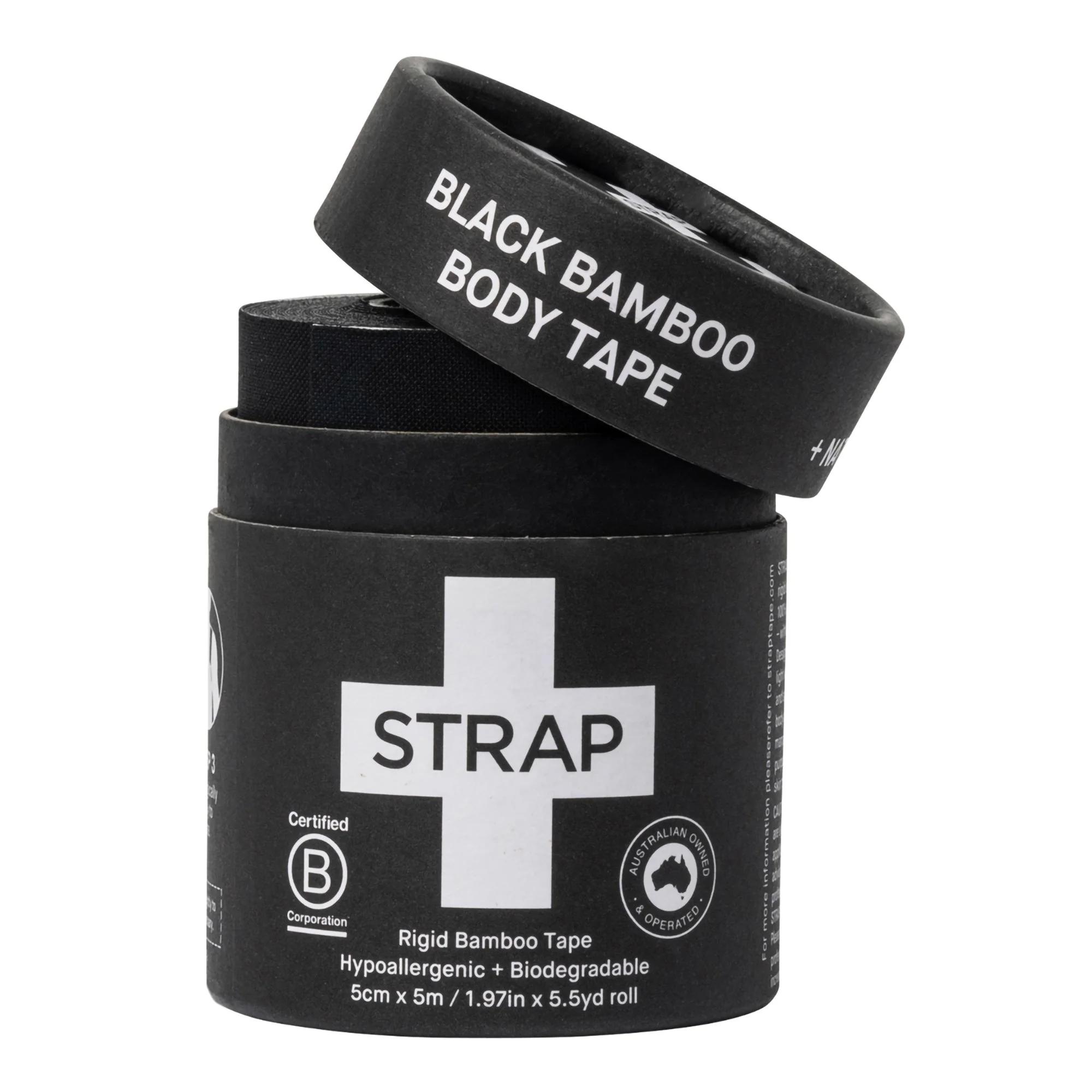 Nutricare USA LLC Strap Bamboo Fiber Athletic Tape, 1.97 Inch x 5-1/2 Yard, Black (24/CS) - Image 3