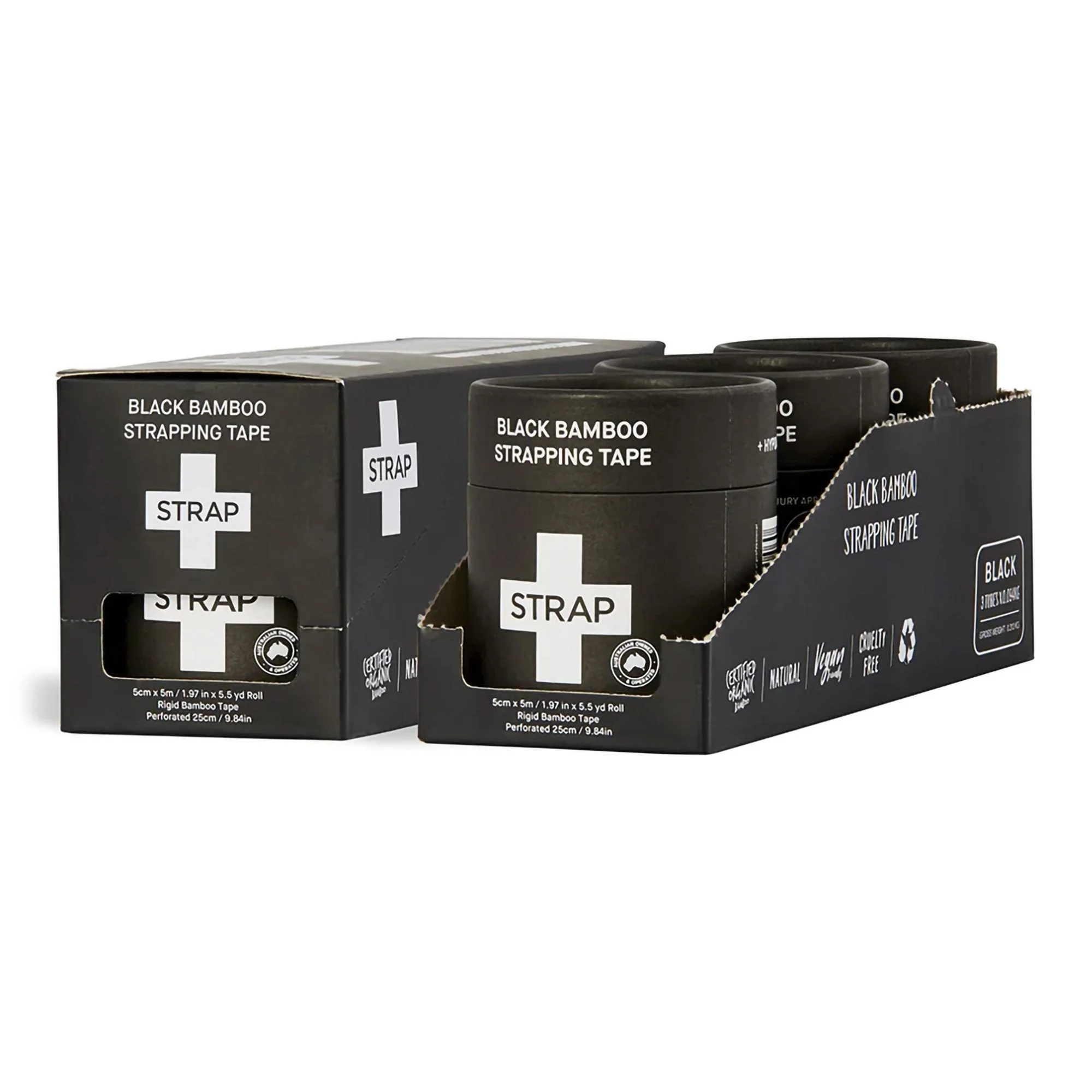 Nutricare USA LLC Strap Bamboo Fiber Athletic Tape, 1.97 Inch x 5-1/2 Yard, Black (24/CS) - Image 4