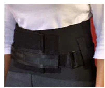 Medical Specialties Back Brace Back-n-Black Small D-Ring / Hook and Loop Strap Closure 27 to 31 Inch Waist Circumference 10 Inch Back Height to 6 Inch Front Height Adult