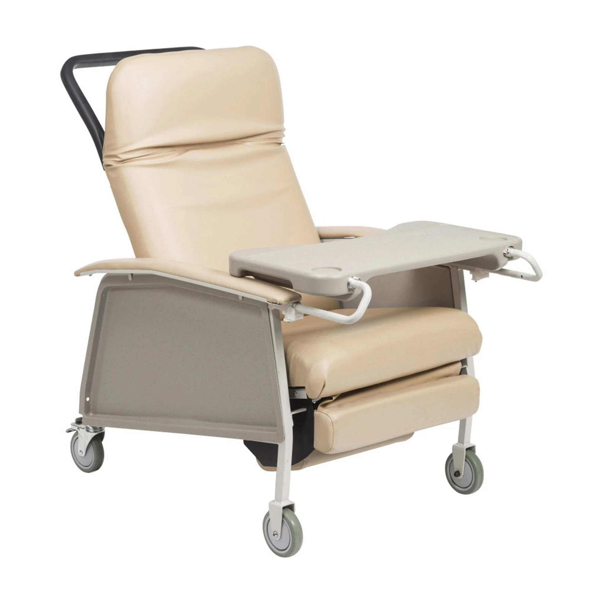 Drive DeVilbiss Healthcare Bariatric Recliner Drive Tan Vinyl 5 Inch Casters 500 lbs. Weight Capacity - Image 2