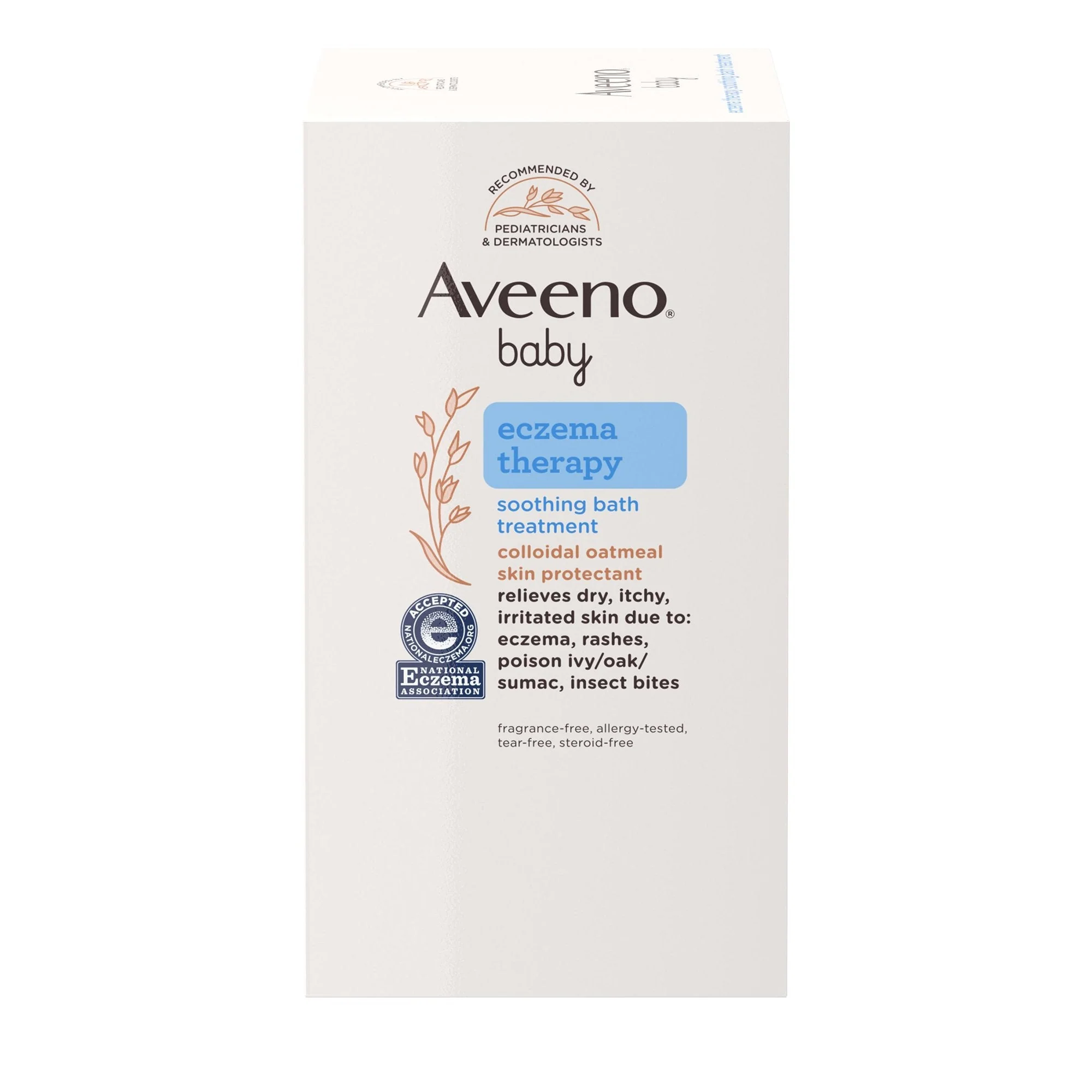 J & J Sales Aveeno Baby Eczema Therapy Soothing Bath Treatment with Colloidal Oatmeal (5/BX) - Image 2
