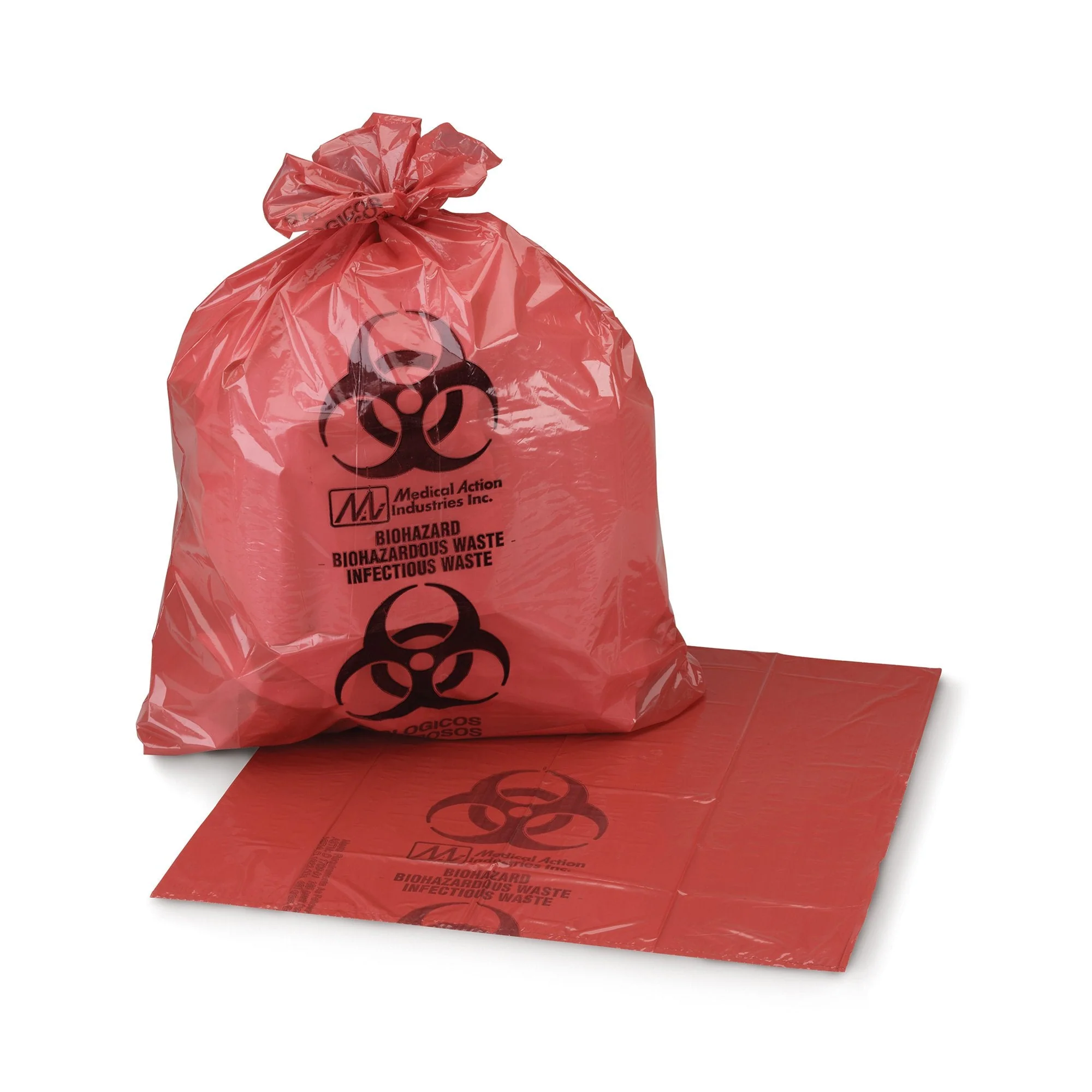 McKesson Brand McKesson Biohazard Waste Bag, 1 – 6 gallon Capacity, 11 x 14 Inch (500/CS)