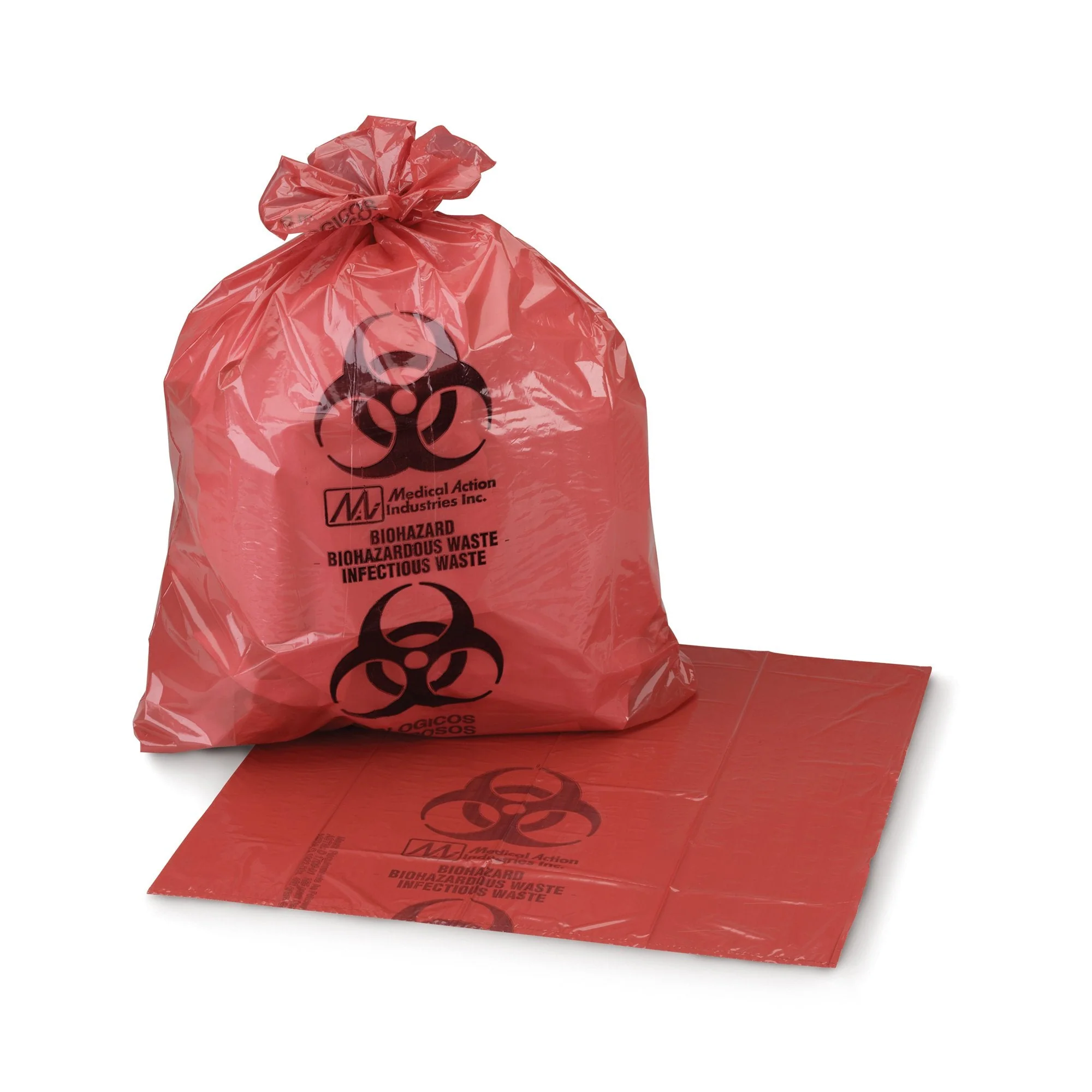 McKesson Brand McKesson Biohazard Waste Bag, 30 – 33 gallon Capacity, 31 x 41 Inch (250/CS) - Image 3