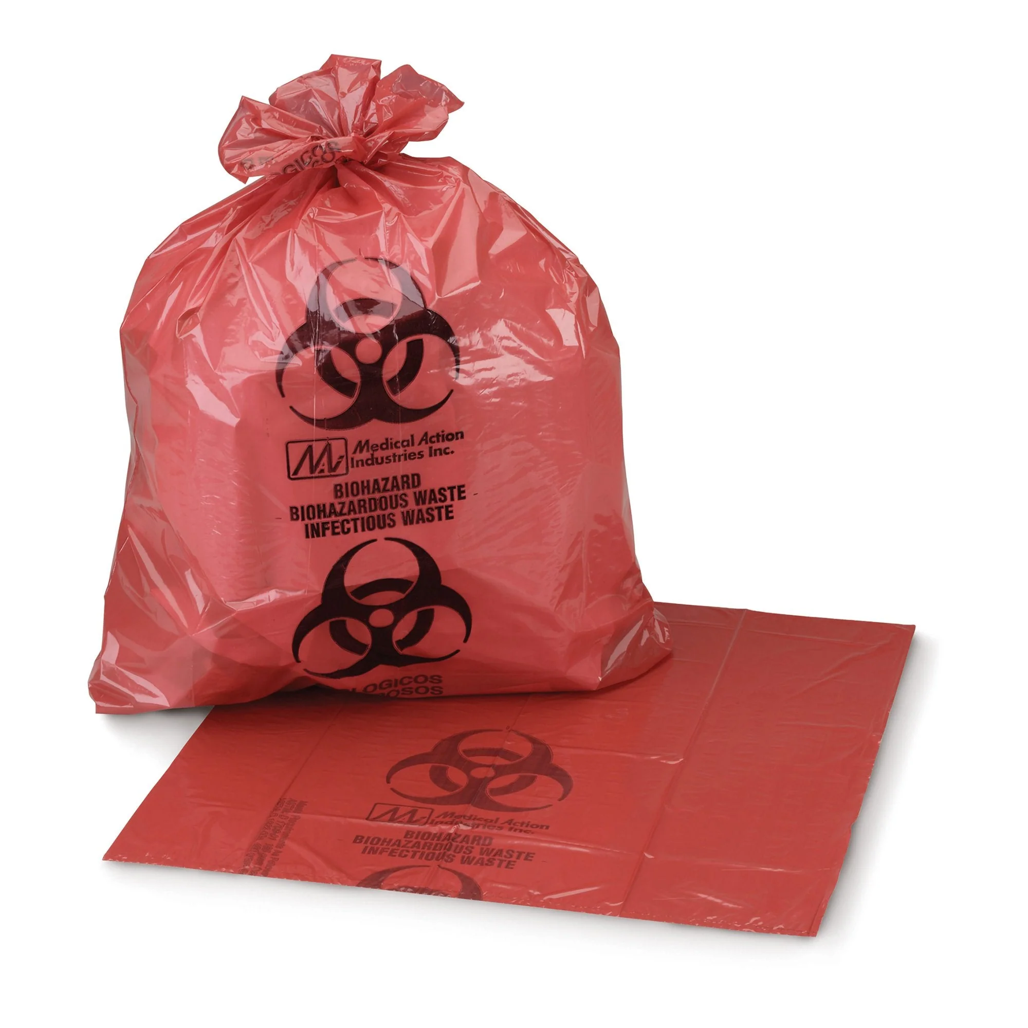 McKesson Brand McKesson Biohazard Waste Bag, 30 – 33 gallon Capacity, 31 x 41 Inch (100/CS) - Image 3