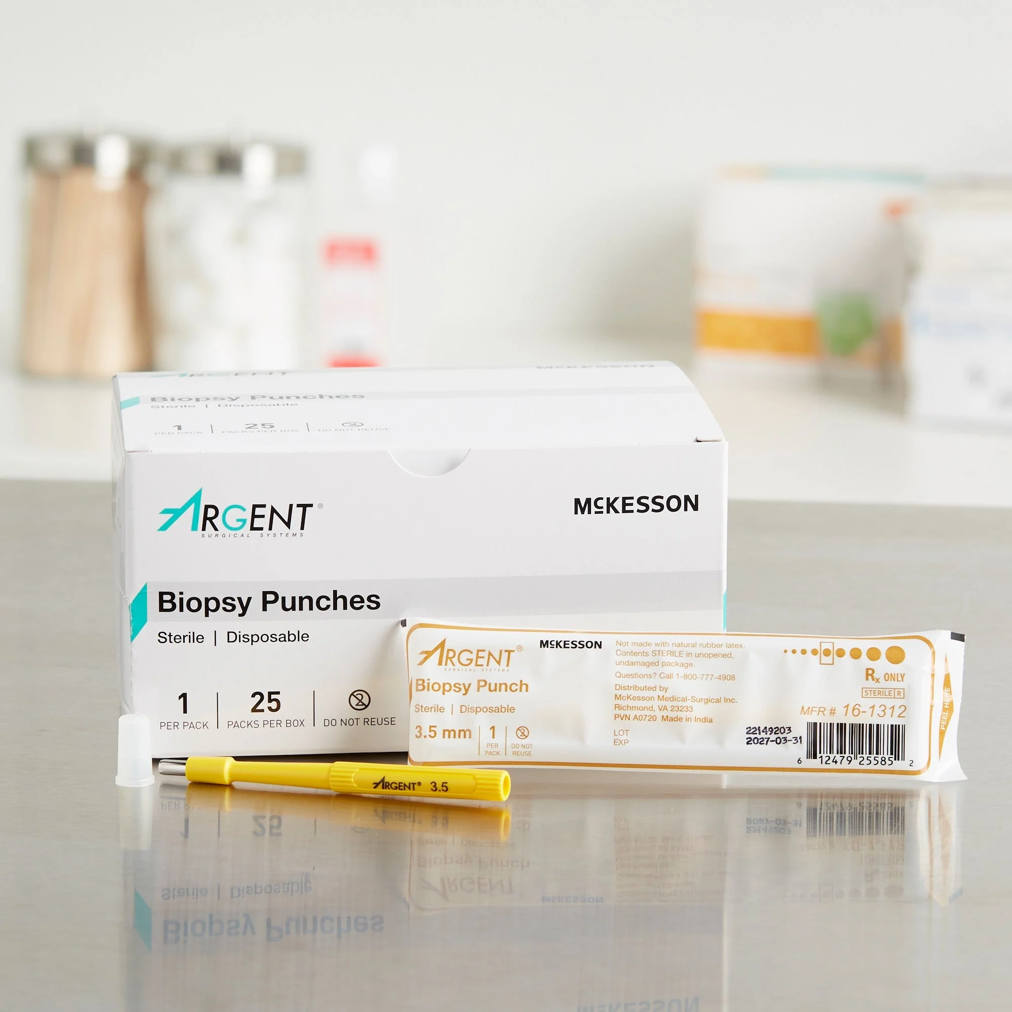 McKesson Brand Biopsy Punch McKesson Argent Dermal 3.5 mm (100/CS) - Image 4