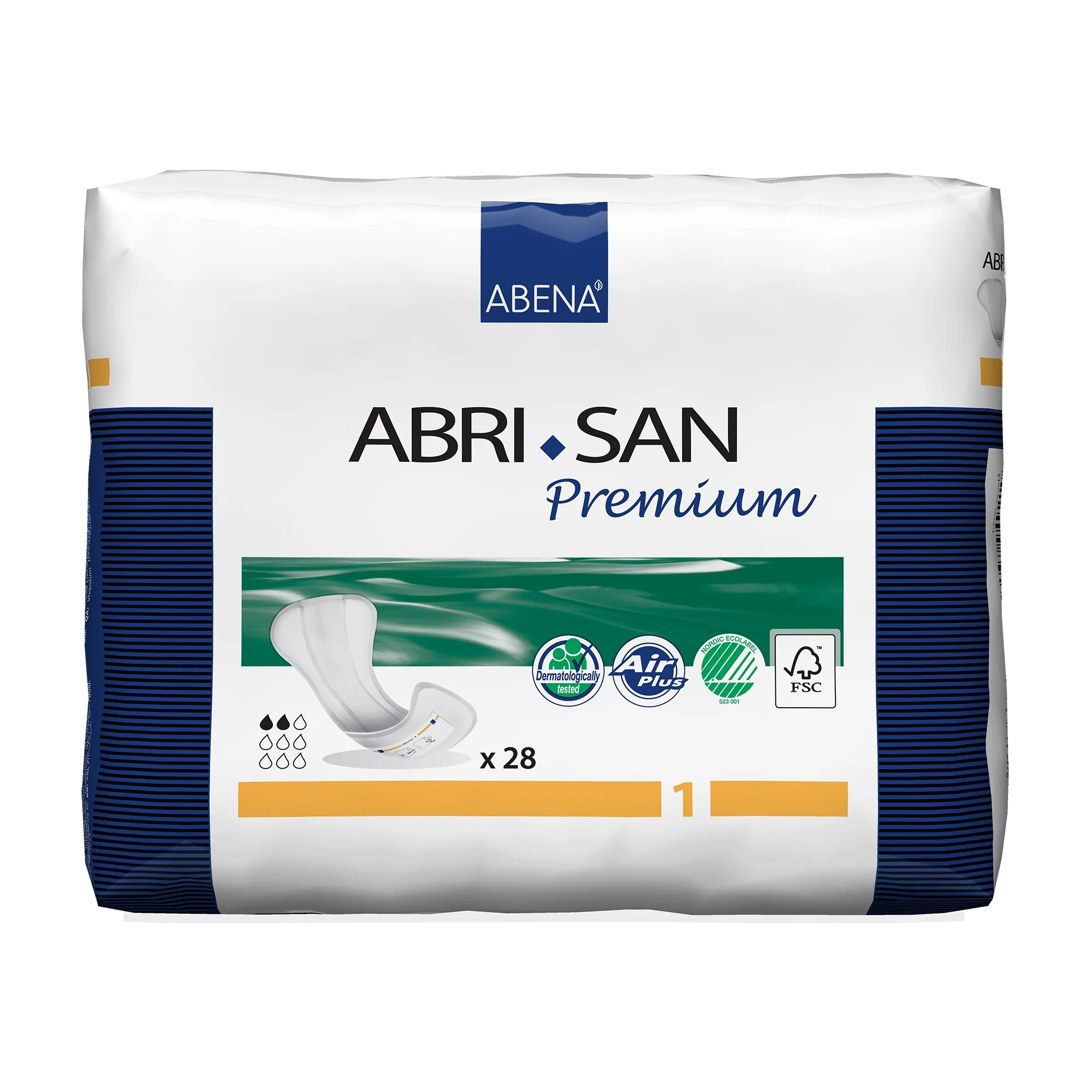 Abena North America Abri-San Premium 1 Bladder Control Pad, 9-Inch Length (280/CS) - Image 2