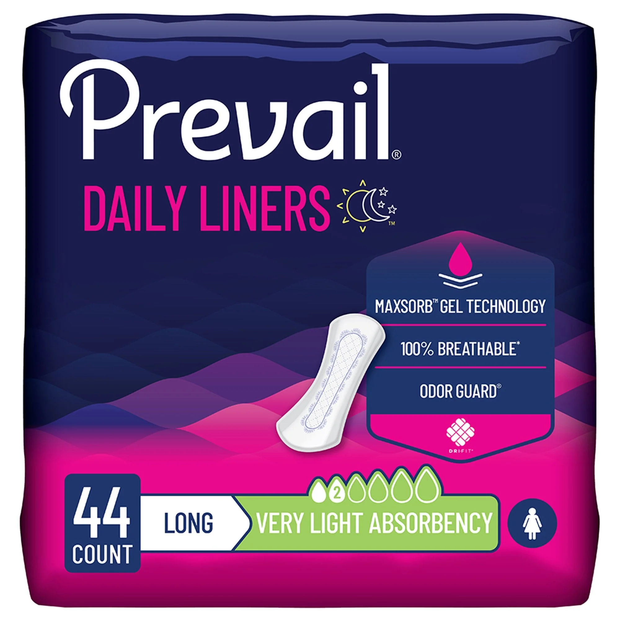 First Quality Products LLC Prevail Daily Bladder Control Pad, Very Light, Long Length (176/CS)