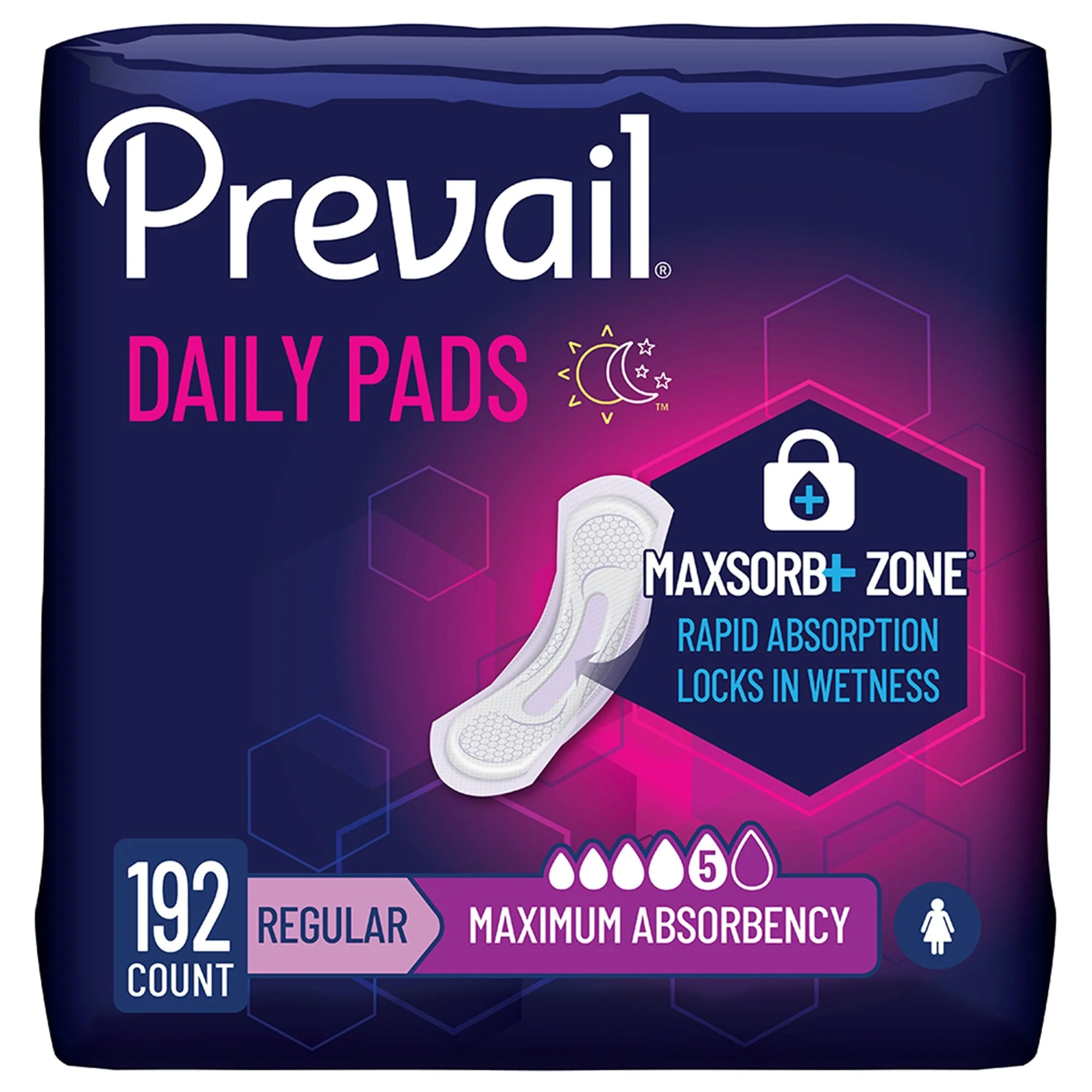 First Quality Products LLC Prevail Daily Pads Maximum Bladder Control Pad, 11-Inch Length (192/CS) - Image 3