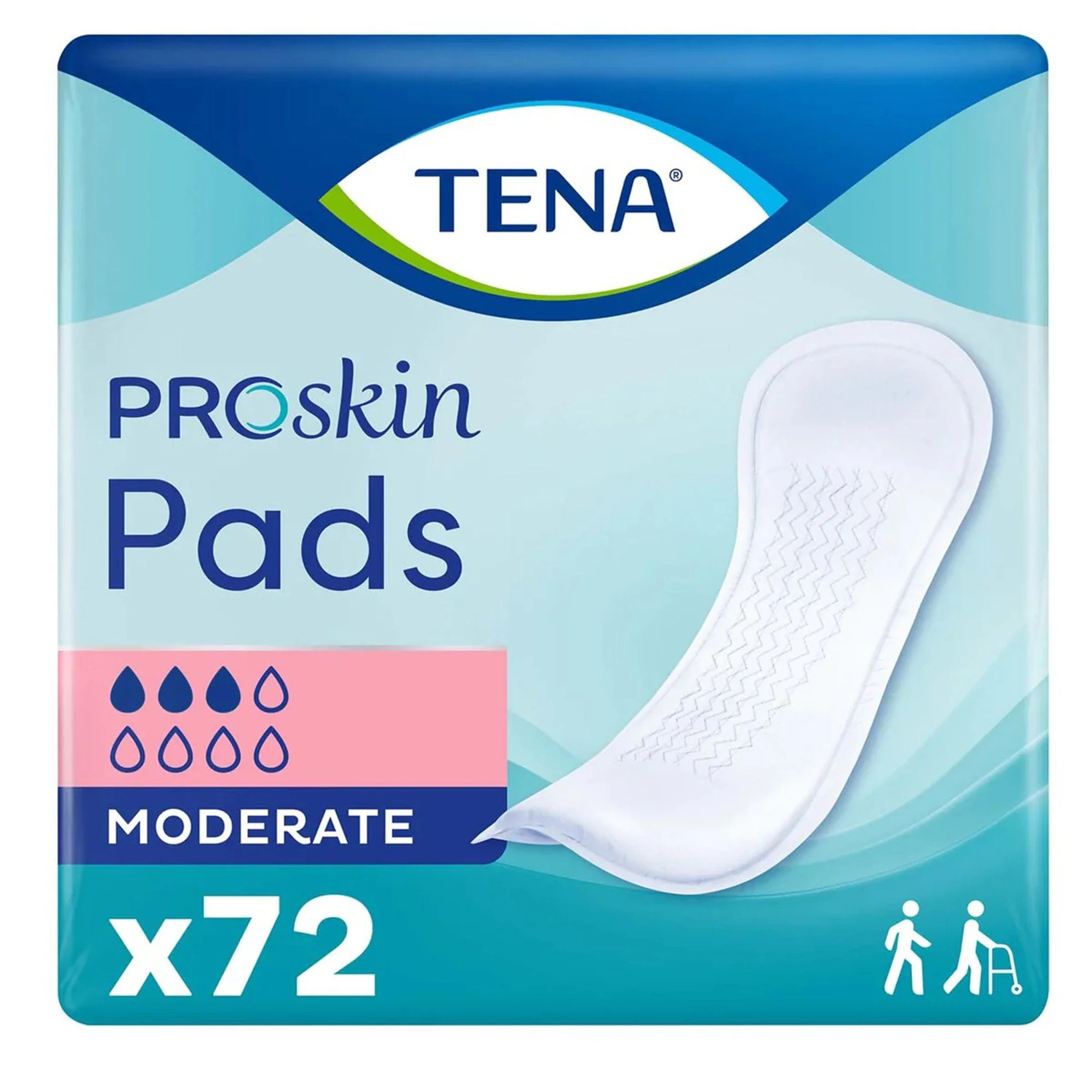Essity HMS North America Inc TENA Bladder Control Pads, Moderate Absorbency (216/CS) - Image 3