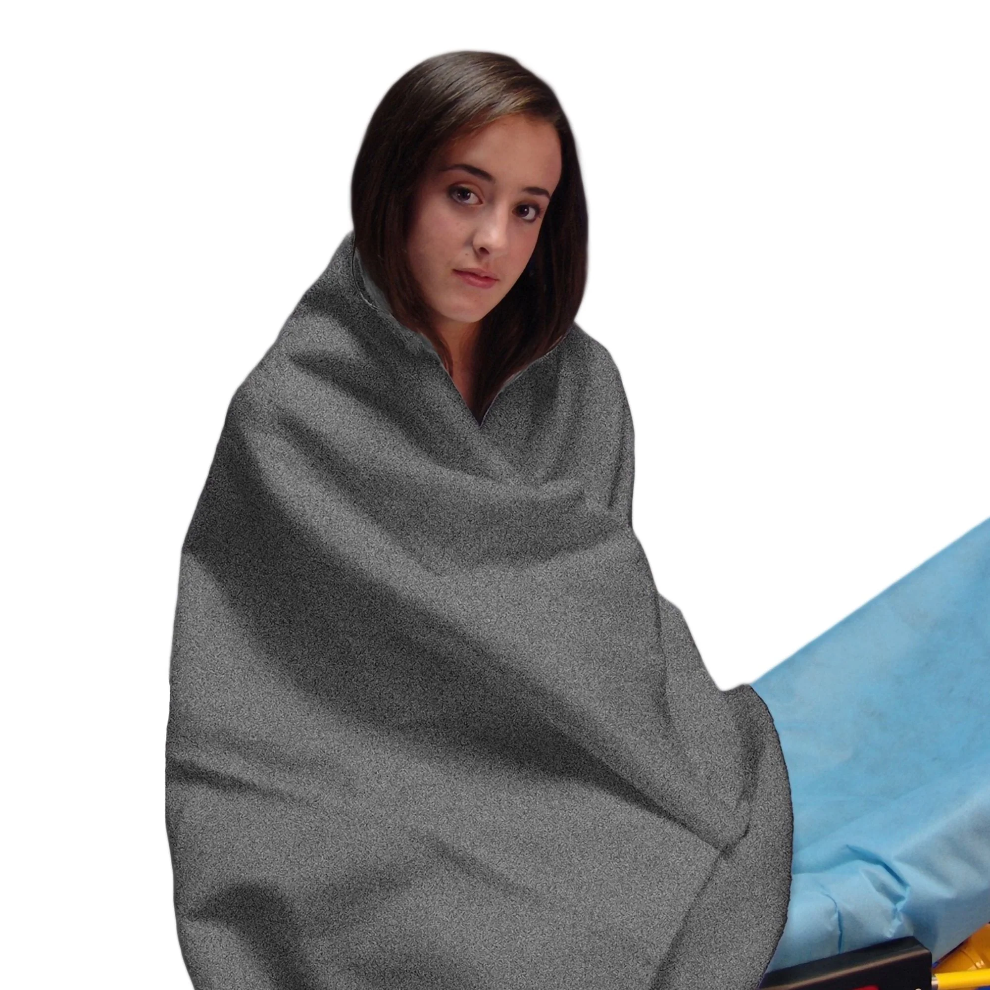 Taylor Healthcare Products First Comfort Fleece Thermal Blanket, Gray, 40 x 80 Inch (10/CS) - Image 2