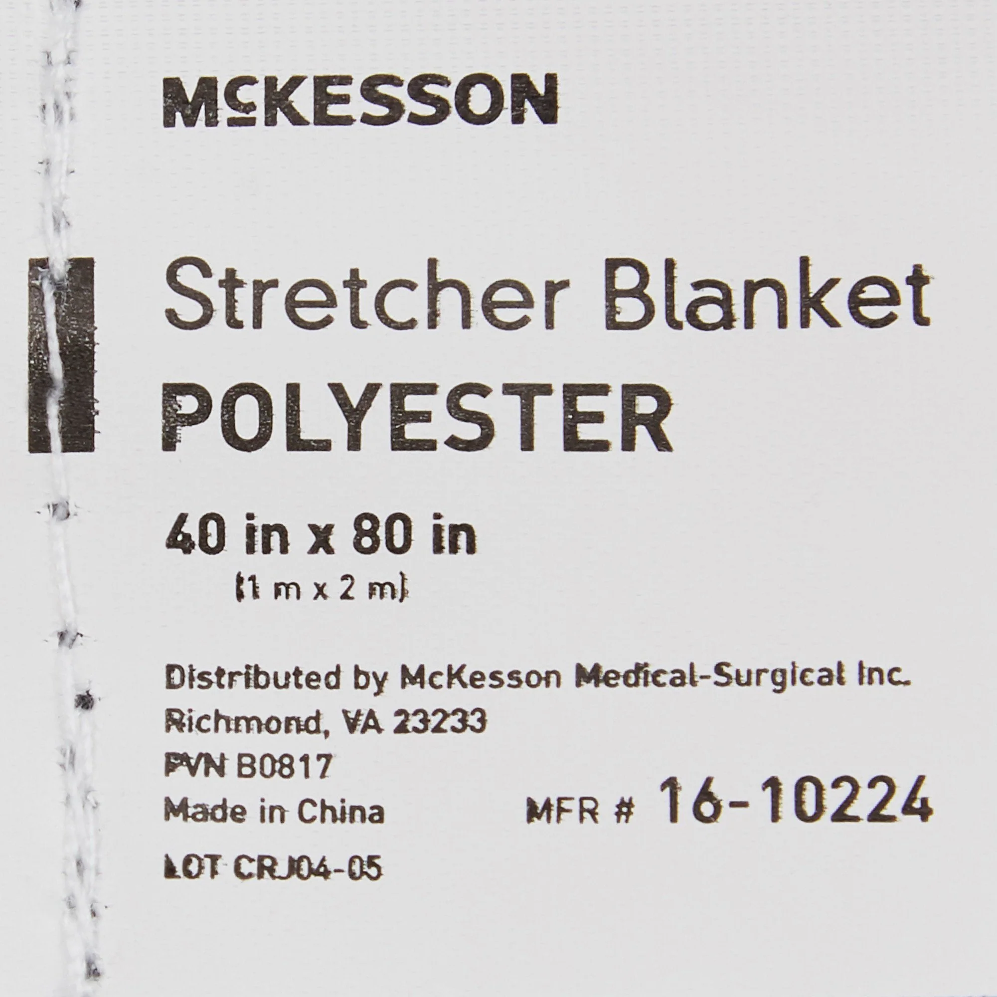 McKesson Brand McKesson Polyester Stretcher Blanket, 40 x 80 Inch (24/CS) - Image 3