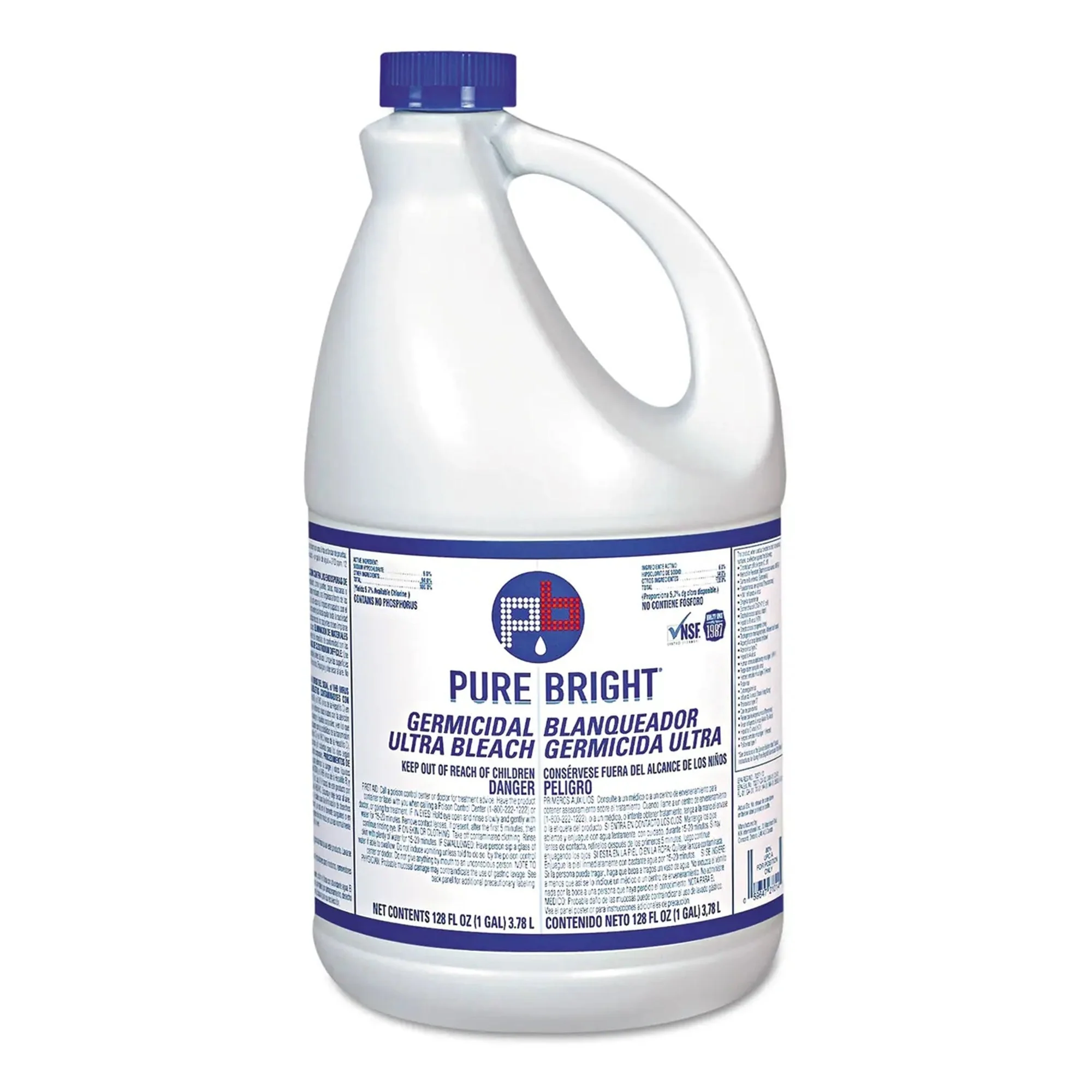 Bleach Pure Bright Germicidal Manual Pour Liquid 1 gal. Jug Unscented NonSterile
