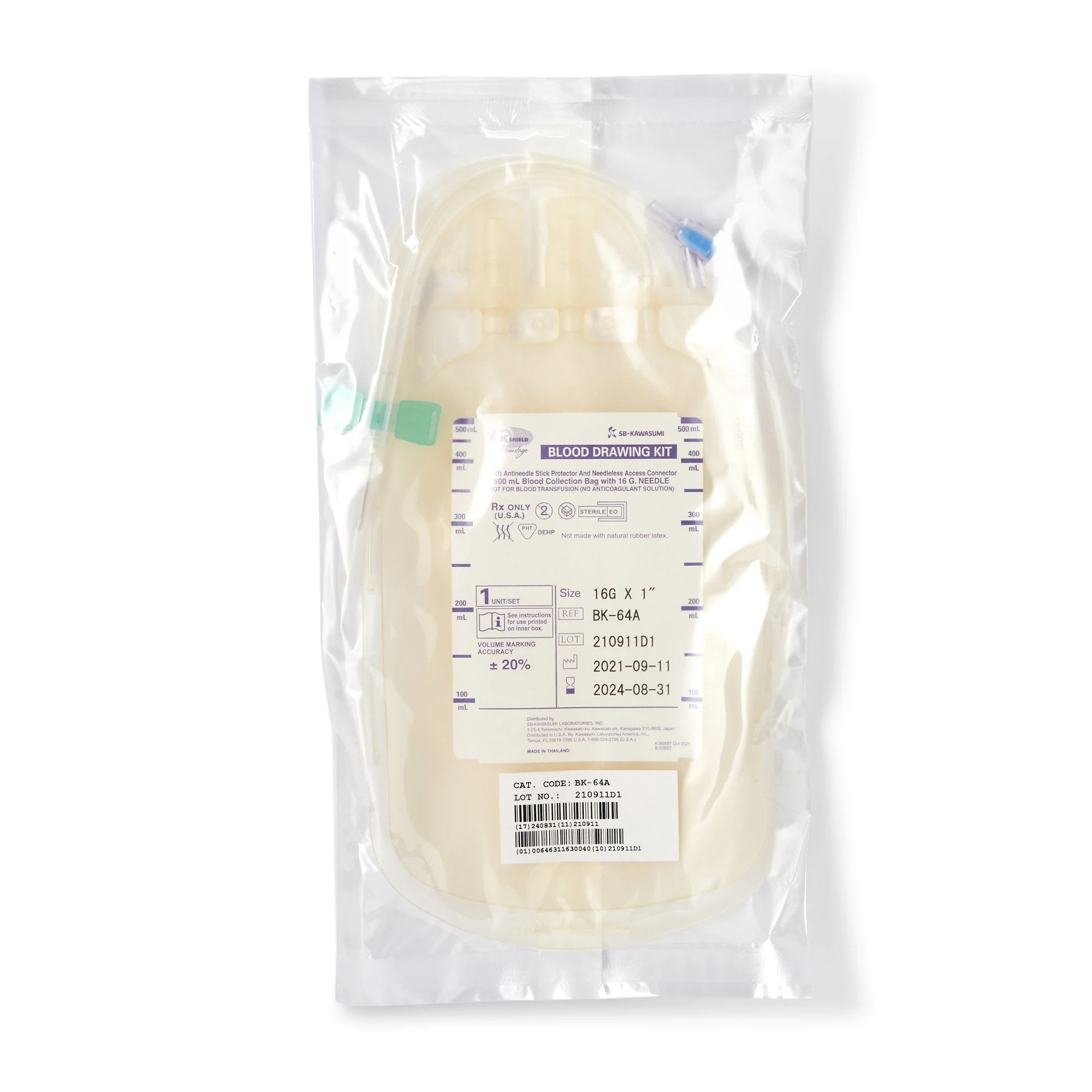 Kawasumi Laboratories K-Shield Advantage Blood Draw Kit (50/CS) - Image 3