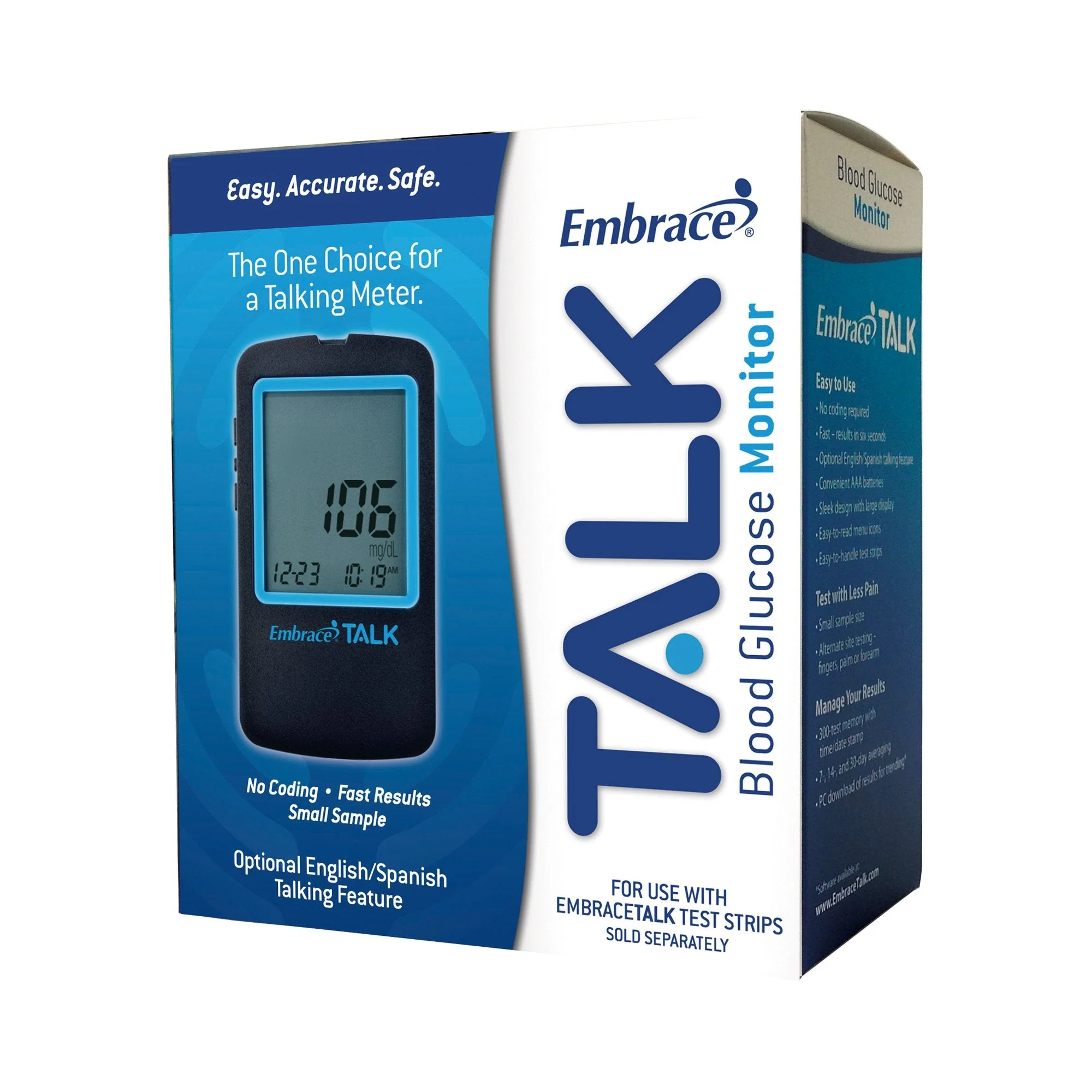 Omnis Health Embrace Talk Blood Glucose Meter - Image 2