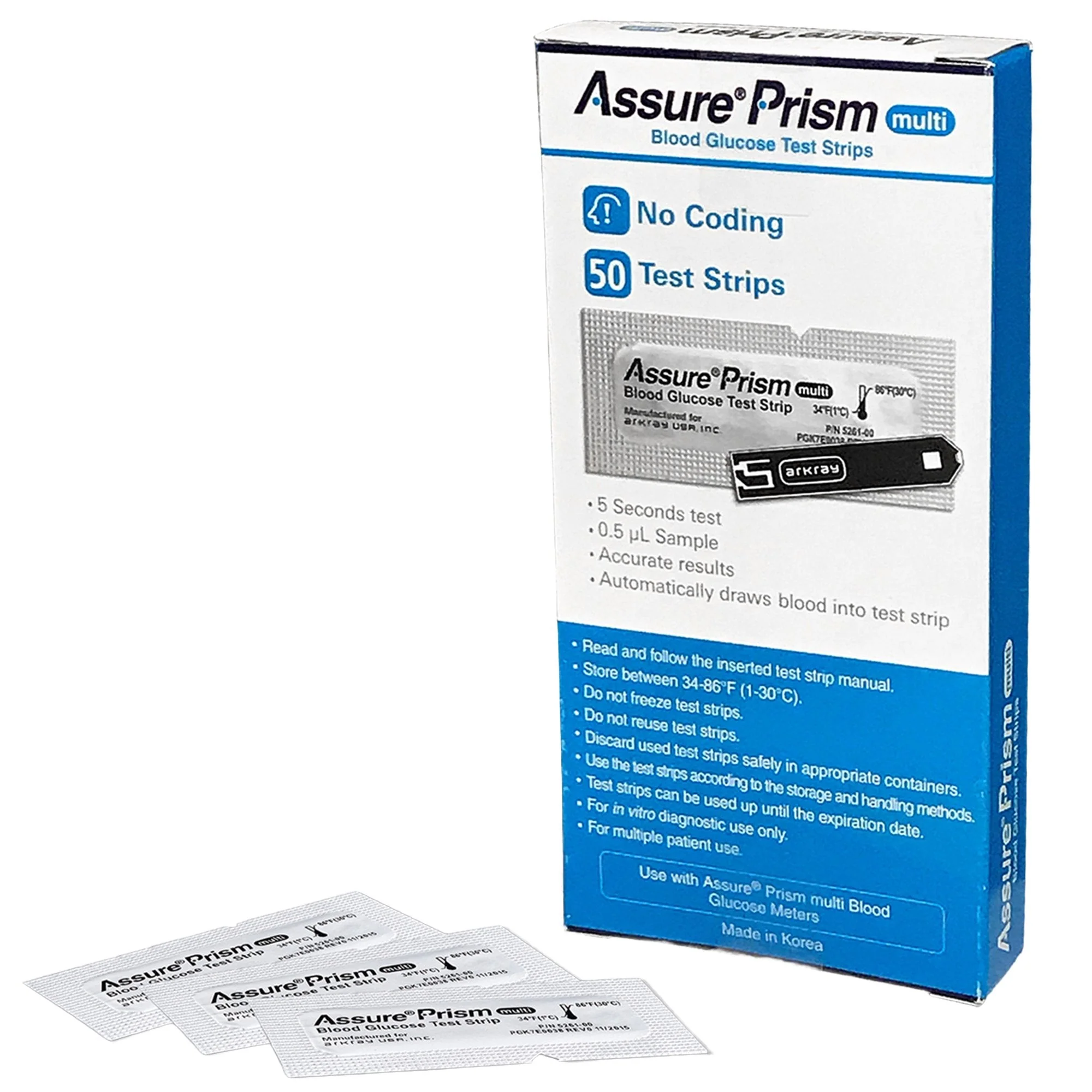 Arkray USA Assure Prism Multi Blood Glucose Test Strips 532050 (600/CS)