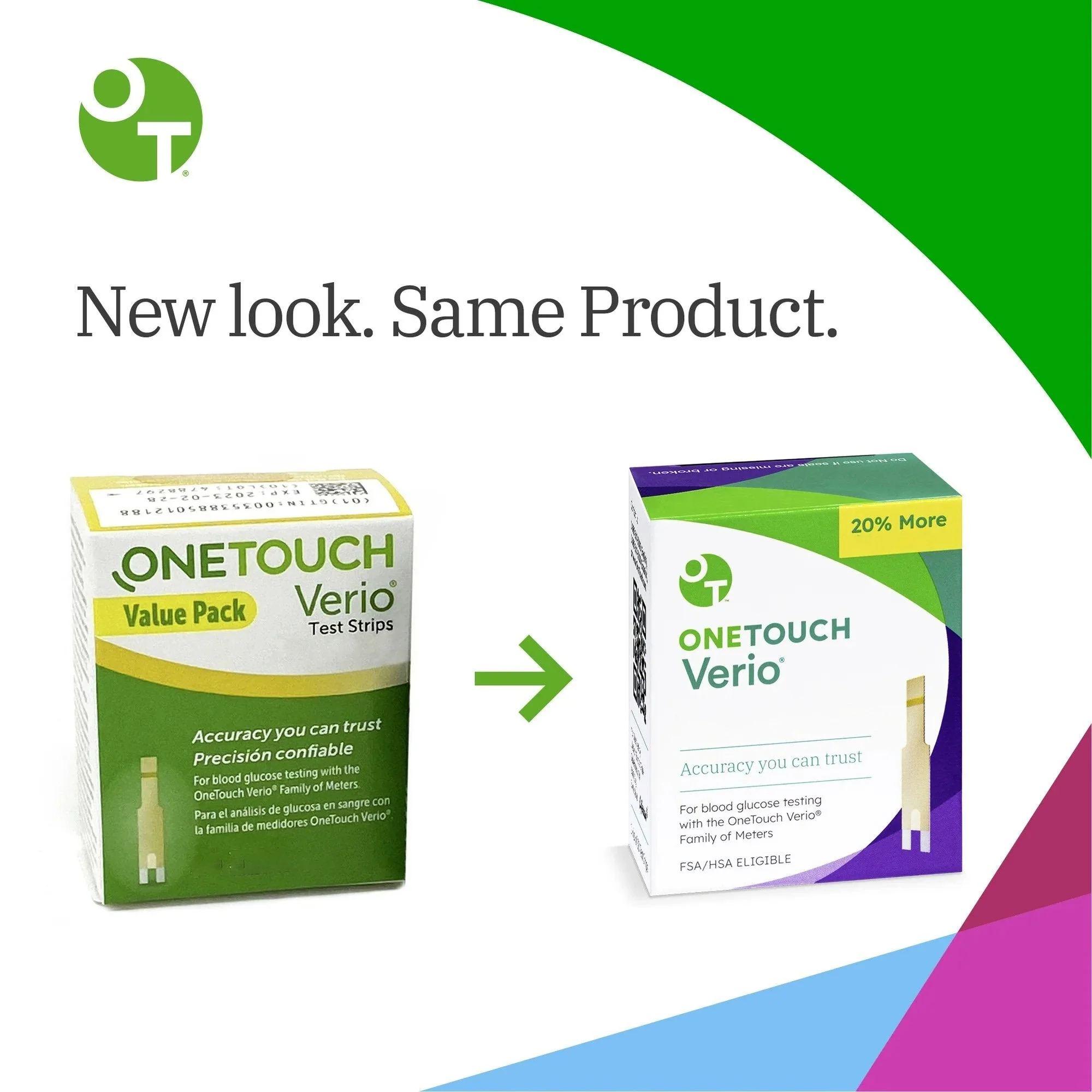 LifeScan OneTouch Verio Test Strips (1200/CS) - Image 2