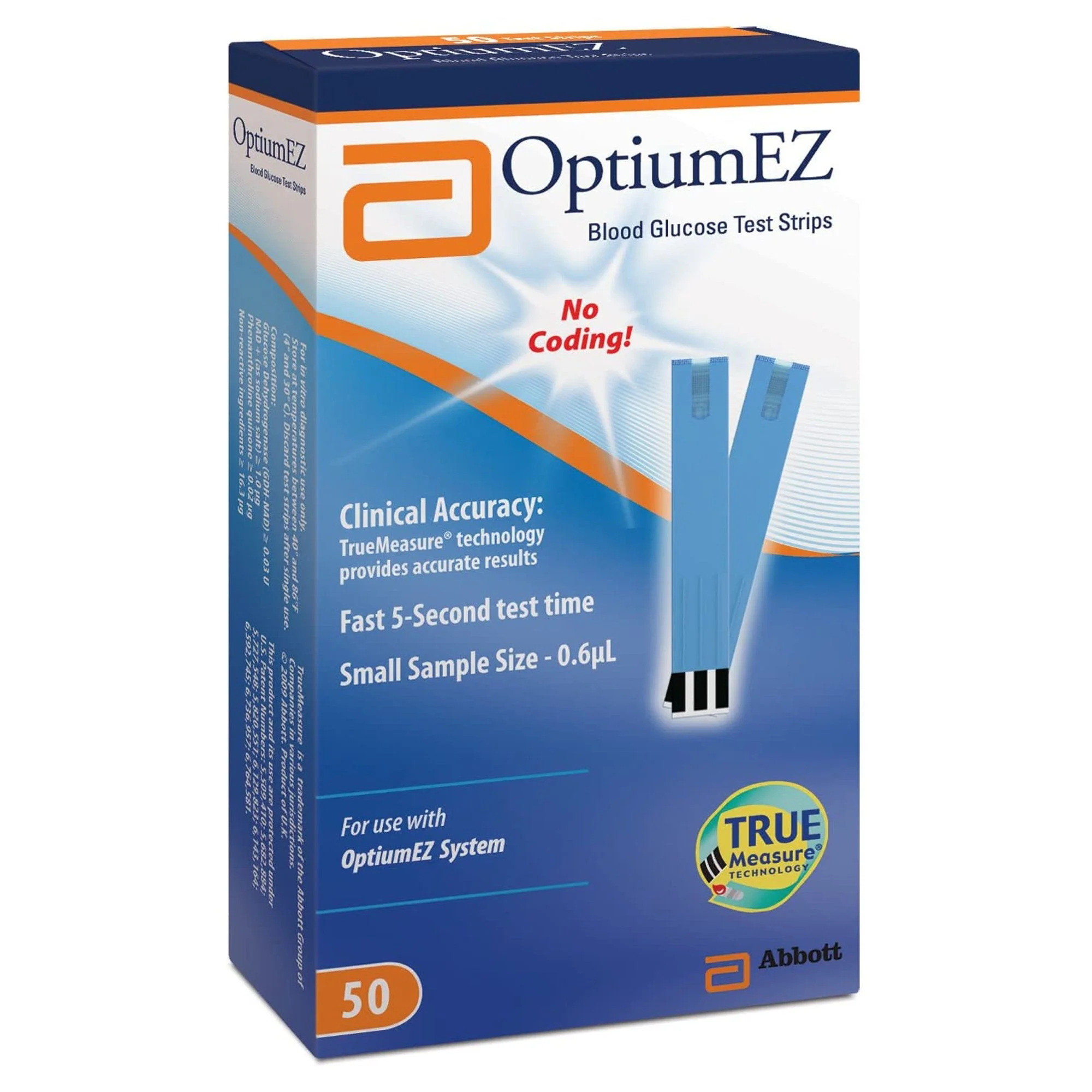 Abbott Abbott Optium EZ Blood Glucose Test Strips (600/CS)