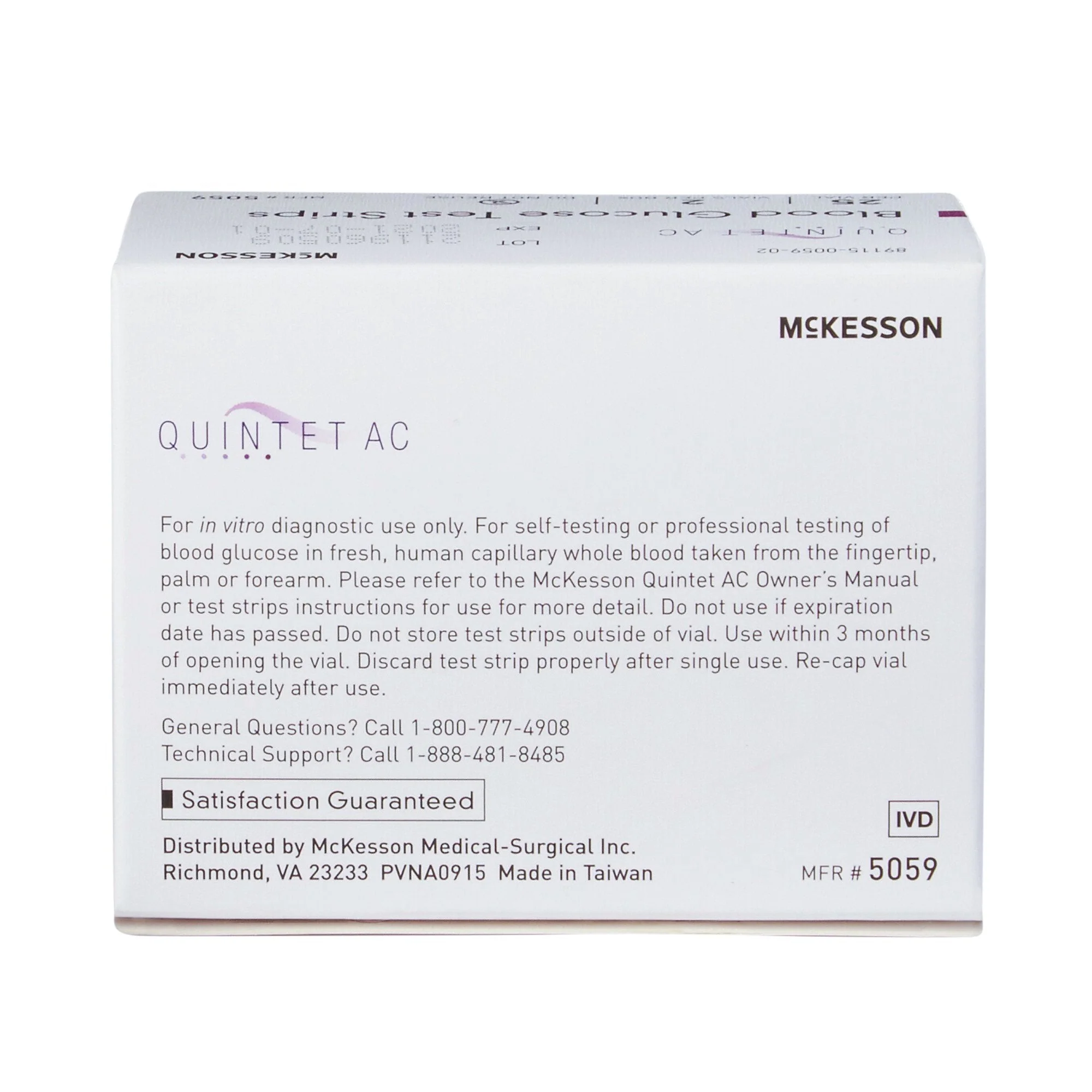 McKesson Brand Quintet AC Blood Glucose Test Strips (20/CS) - Image 4