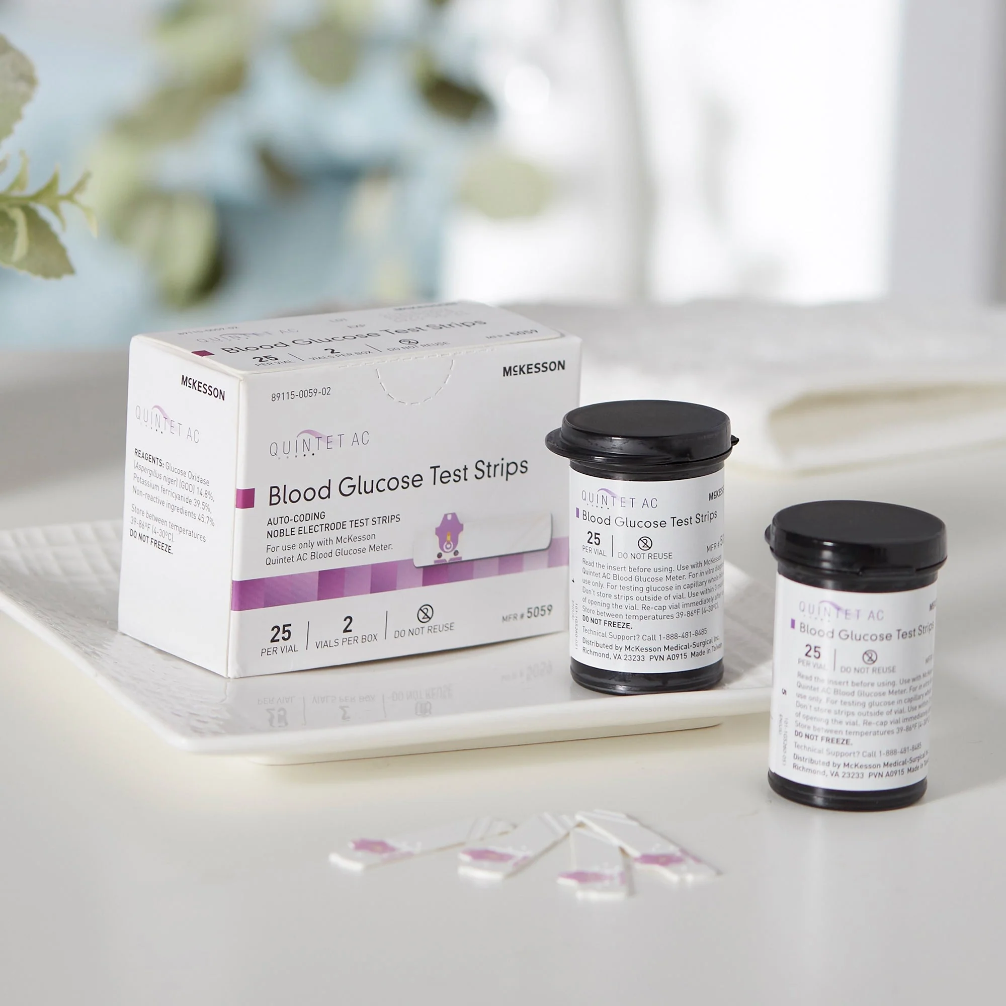 McKesson Brand Quintet AC Blood Glucose Test Strips (20/CS) - Image 5