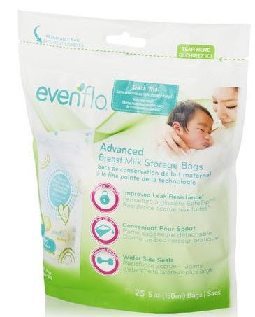 Midway Importing Inc Evenflo Breast Milk Storage Bag (300/CS)