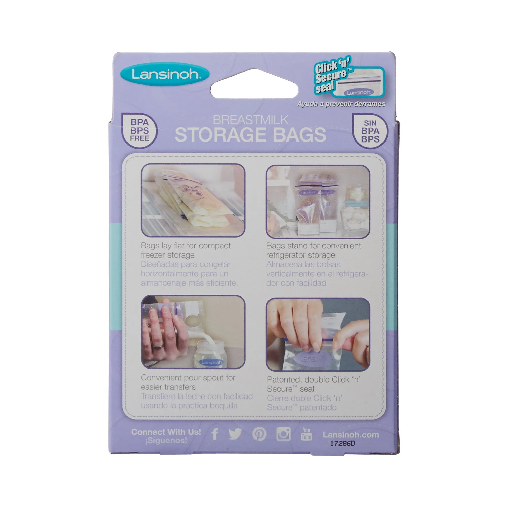 Emerson Healthcare Lansinoh Breast Milk Storage Bag, 6-ounce capacity (6/CS) - Image 3