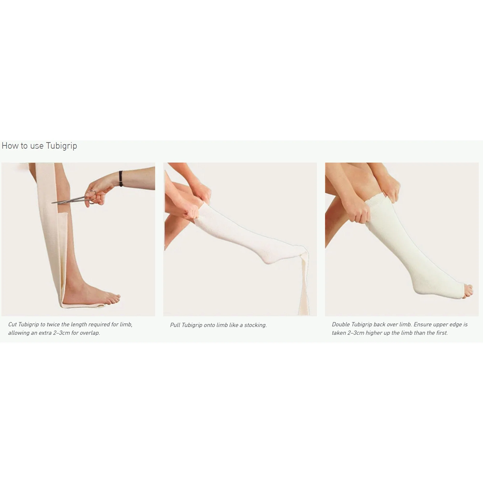 Molnlycke Tubigrip Pull On Elastic Tubular Support Bandage, 1 Meter, Size F (12/BX) - Image 6
