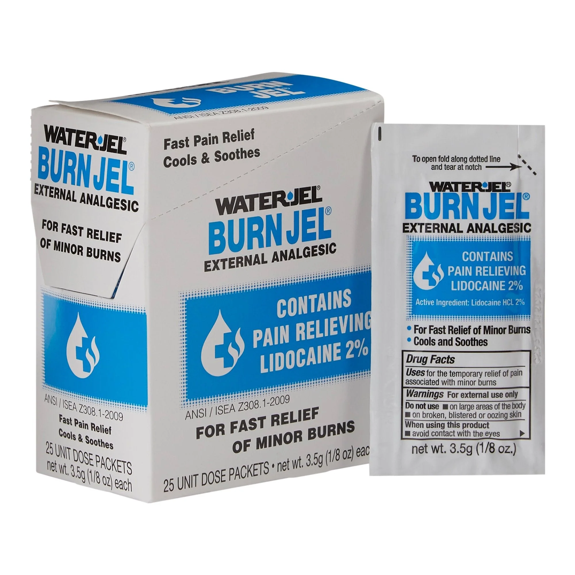 Safeguard US Operating LLC Water Jel Burn Jel Lidocaine Burn Relief (600/CS)