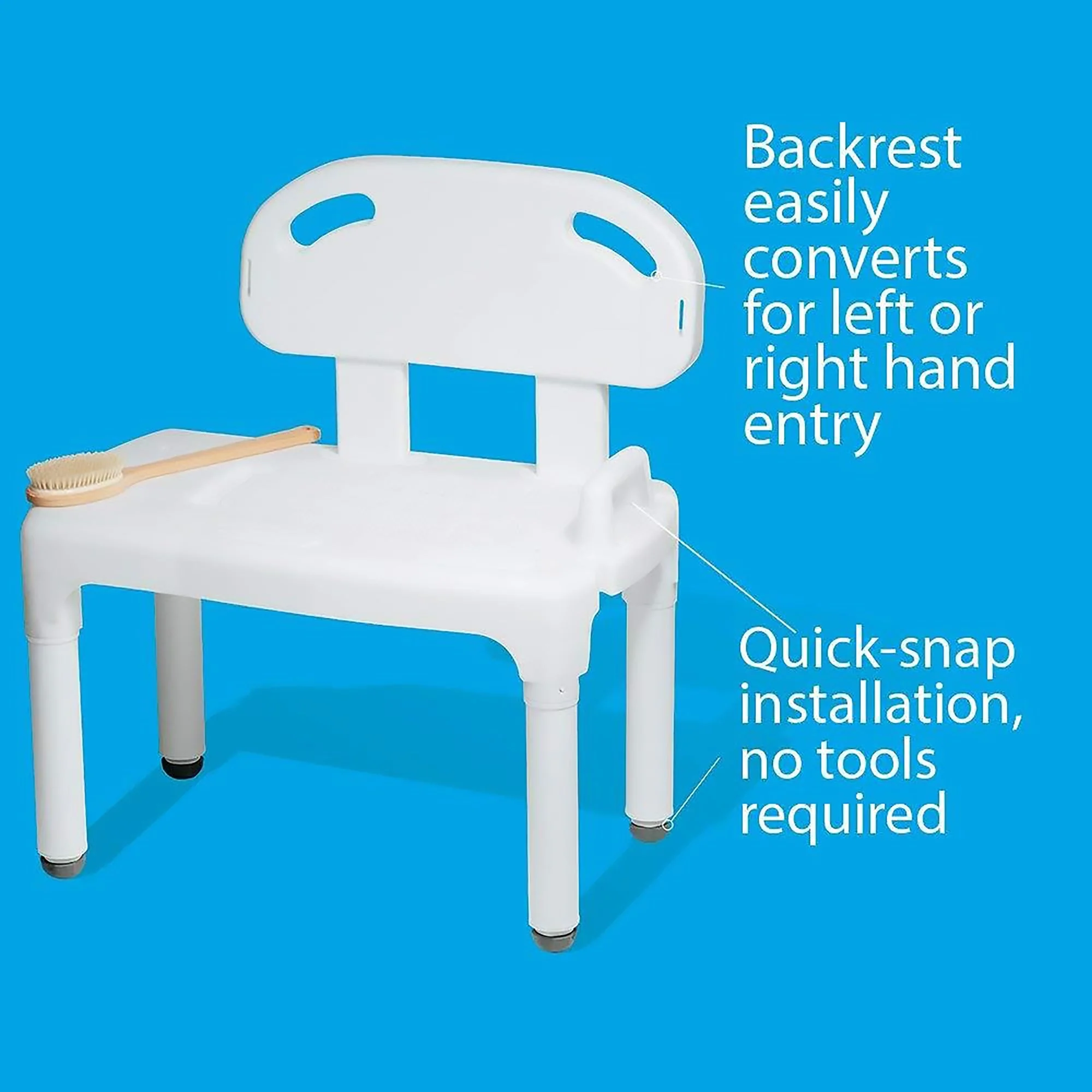 Compass Health Brands Carex Bath Transfer Bench, 17½ to 22½ Seat Height - Image 3