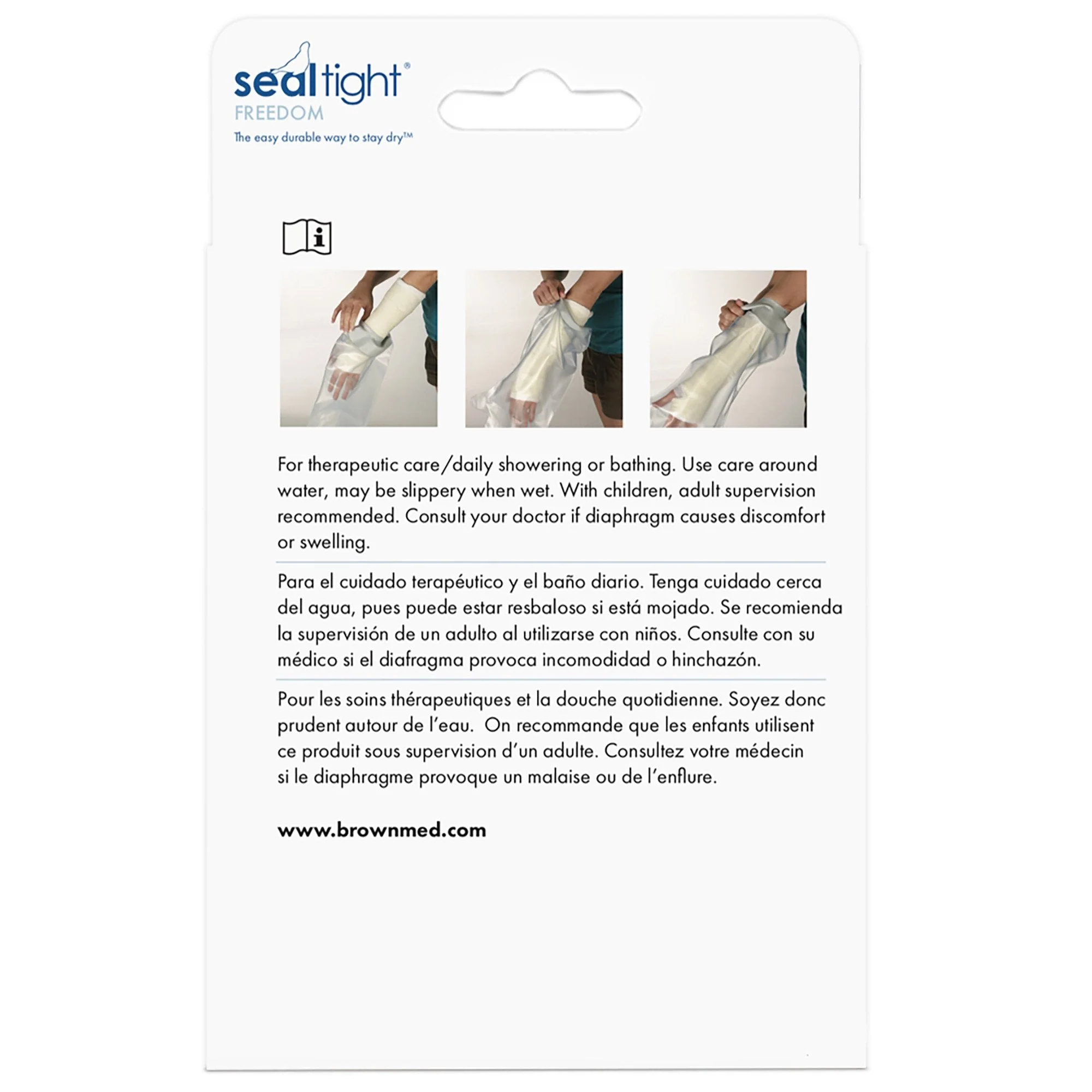 Brownmed Seal-Tight Freedom Cast Protector, 31 Inches Long - Image 2
