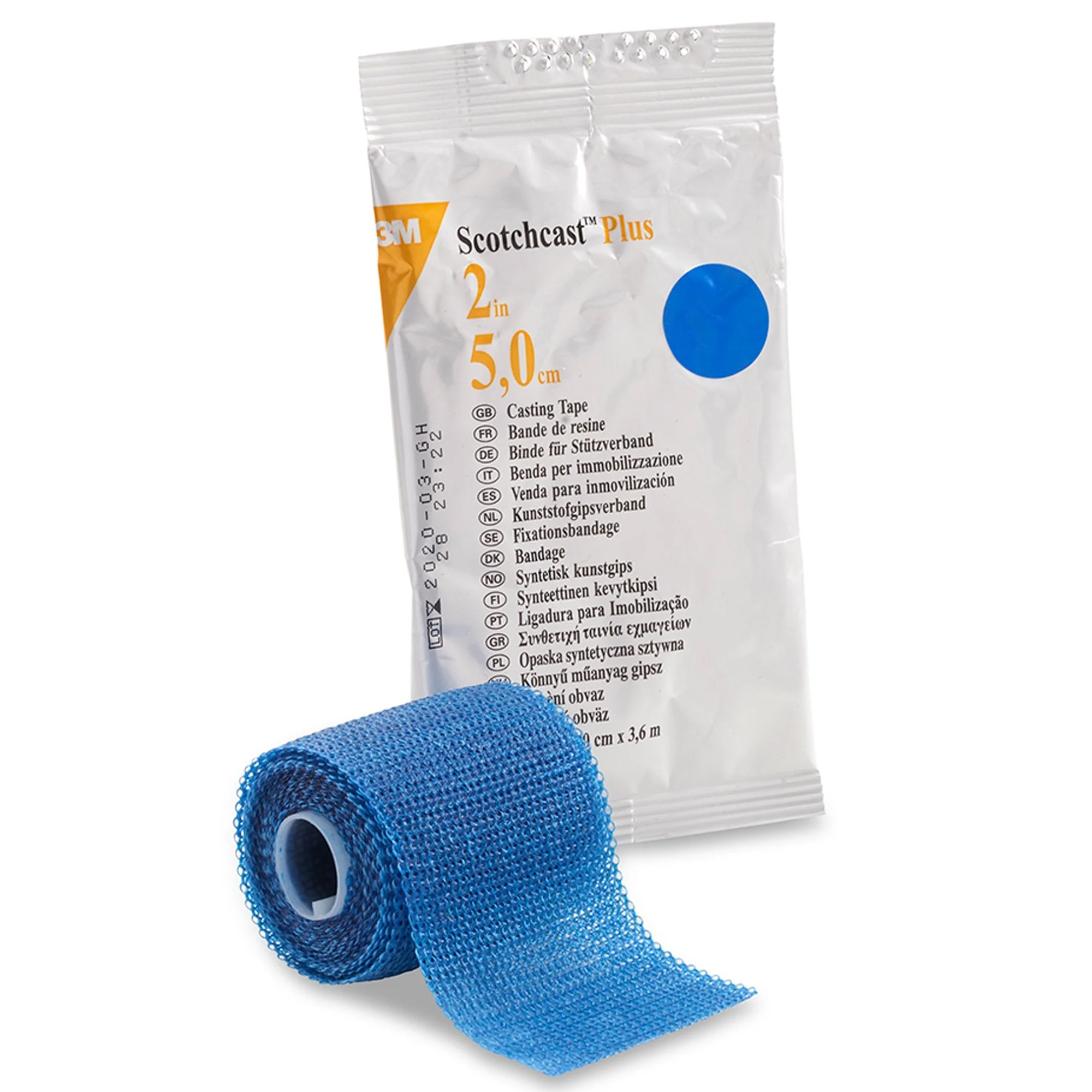 Solventum Corporation 3M Scotchcast Plus Blue Cast Tape, 2 Inch x 4 Yard (10/CS)