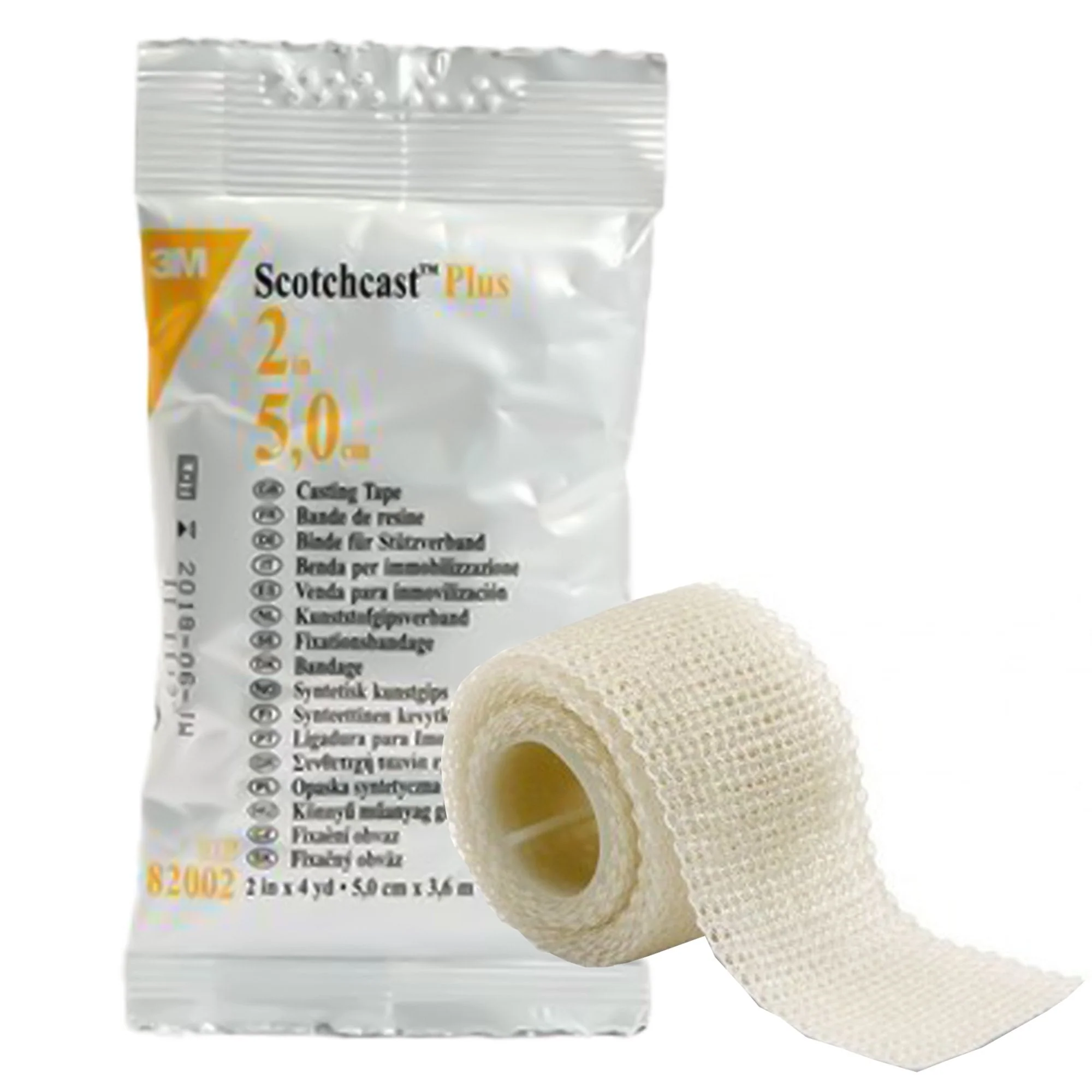 Solventum Corporation 3M Scotchcast Plus White Cast Tape, 2 Inch x 4 Yard (10/BX)