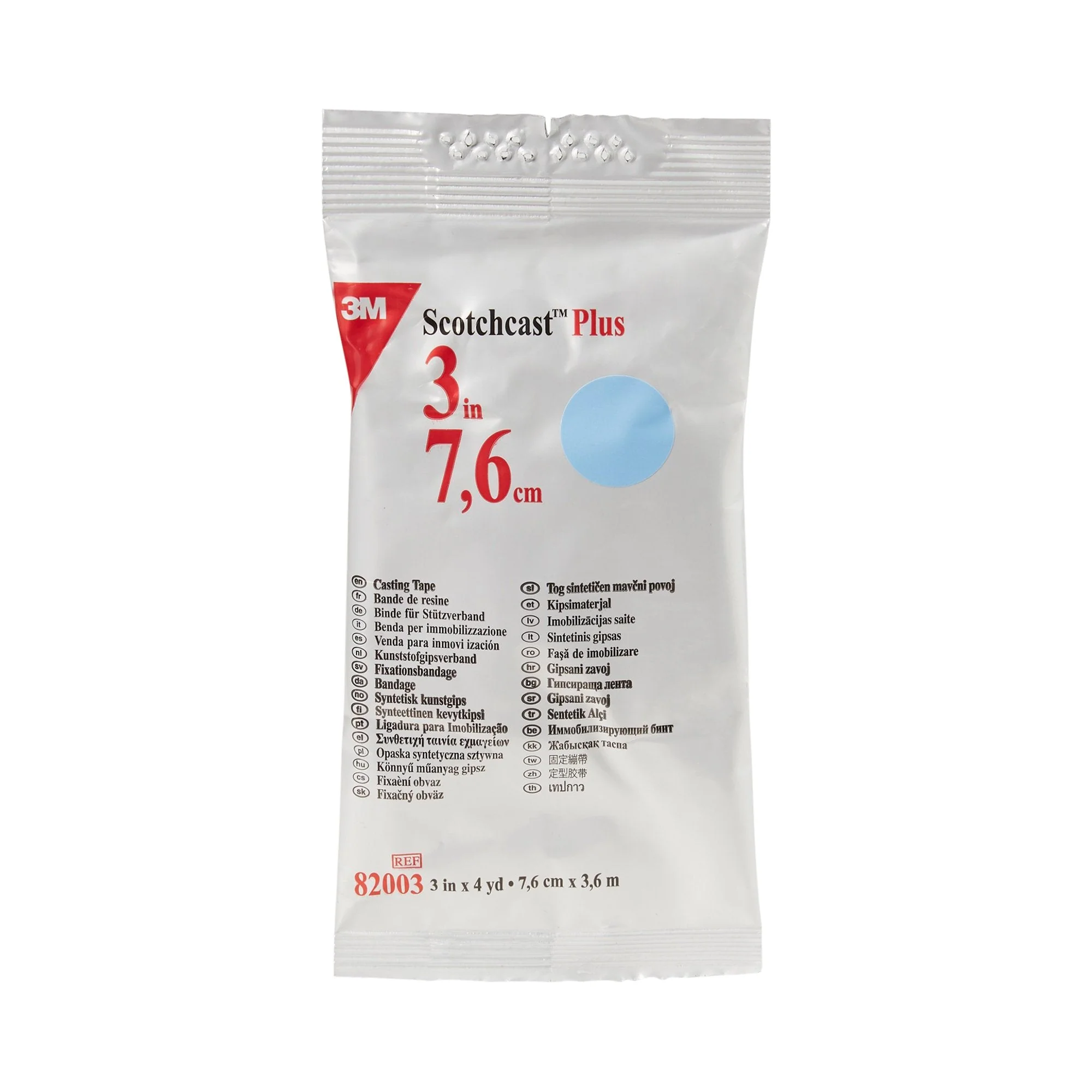 Solventum Corporation 3M Scotchcast Plus Light Blue Cast Tape, 3 Inch x 4 Yard (10/CS) - Image 3