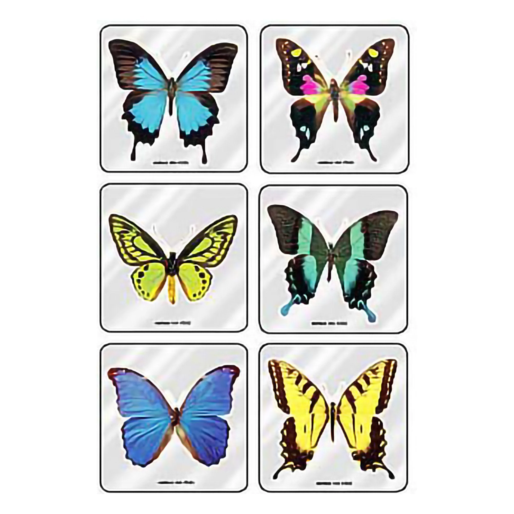 Medibadge Sticker MiniBadges 75 per Roll Foil Butterflies 2-1/2 X 2-1/2 Inch (90/RL)
