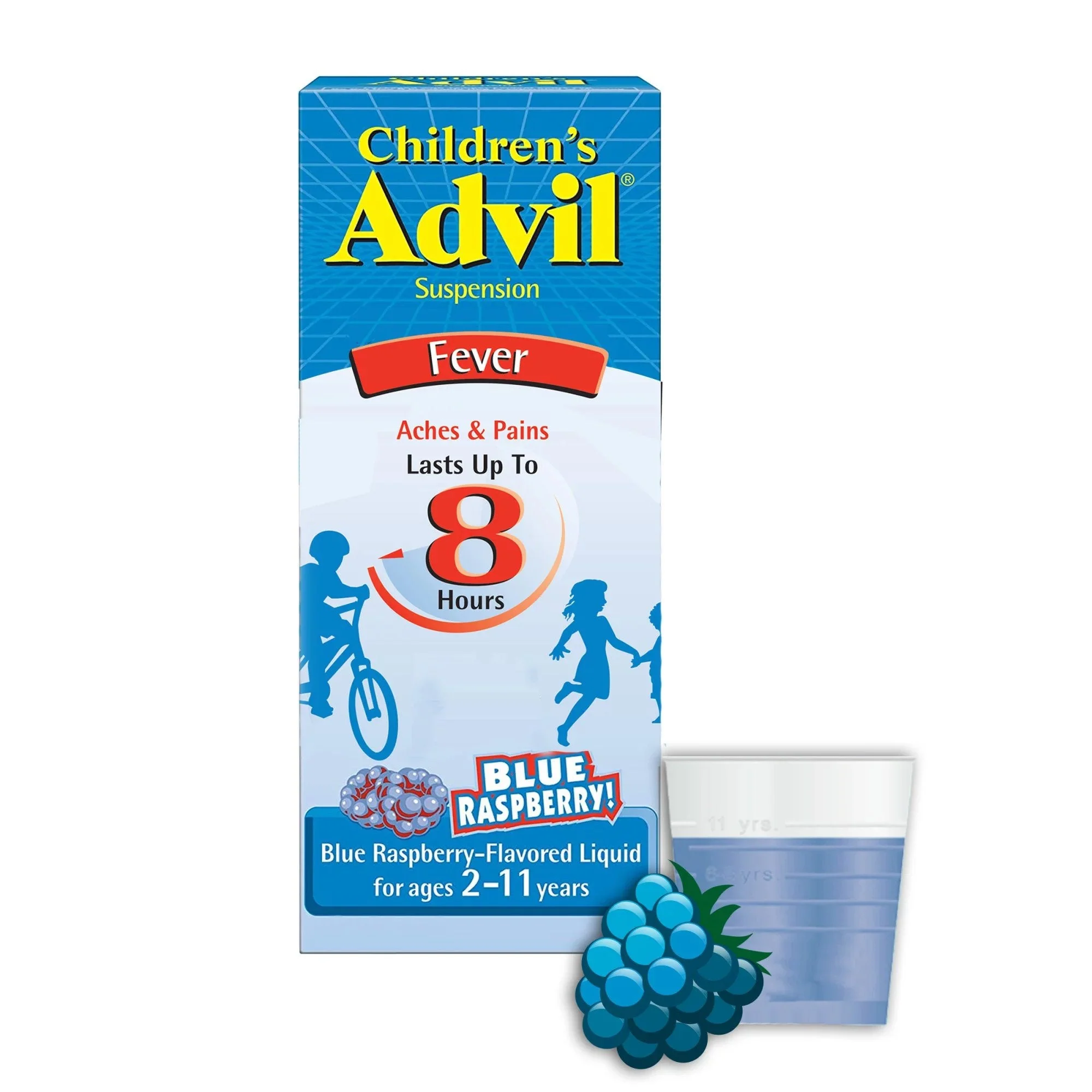 Glaxo Consumer Products Children's Advil Ibuprofen Children's Pain Relief, Blue Raspberry flavor