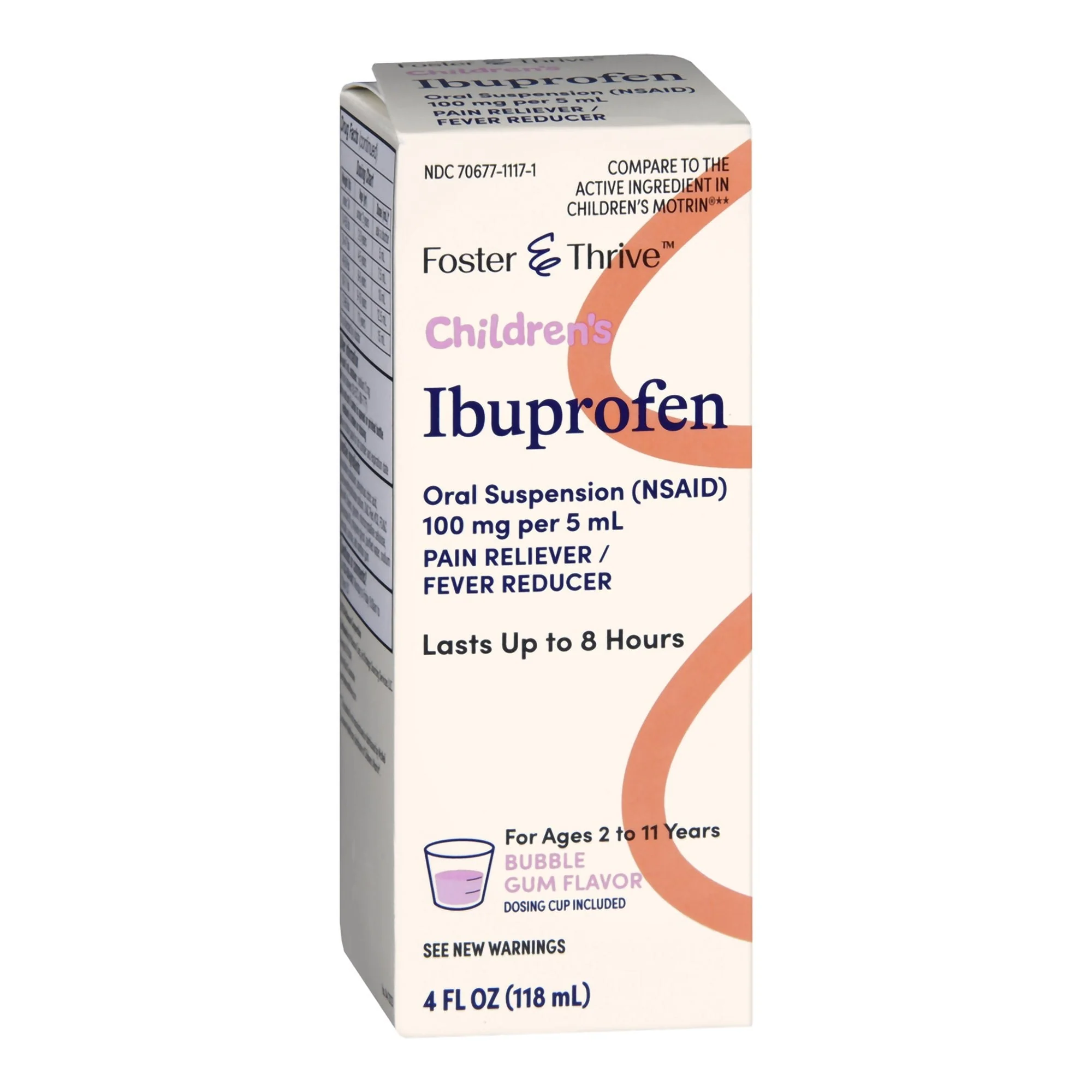 McKesson Brand Foster & Thrive Ibuprofen Children's Pain Relief, Bubblegum Flavor - Image 5