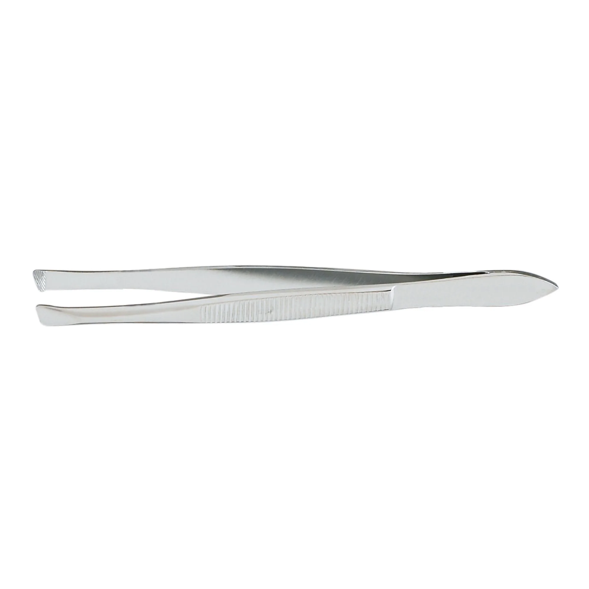 Cilia Forceps McKesson Bergh 3-1/2 Inch Length Floor / Office Grade Pakistani Stainless Steel NonSterile NonLocking Thumb Handle Straight Serrated Tips