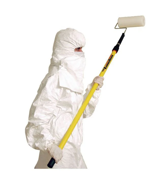Connecticut Clean Room Cleanroom Tacky Roller Handle PolyTack 12 Inch Length Plastic Black Screw On Connection
