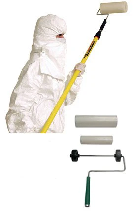 Connecticut Clean Room Cleanroom Tacky Roller PolyTack Clear Film Disposable (40/RL) - Image 2