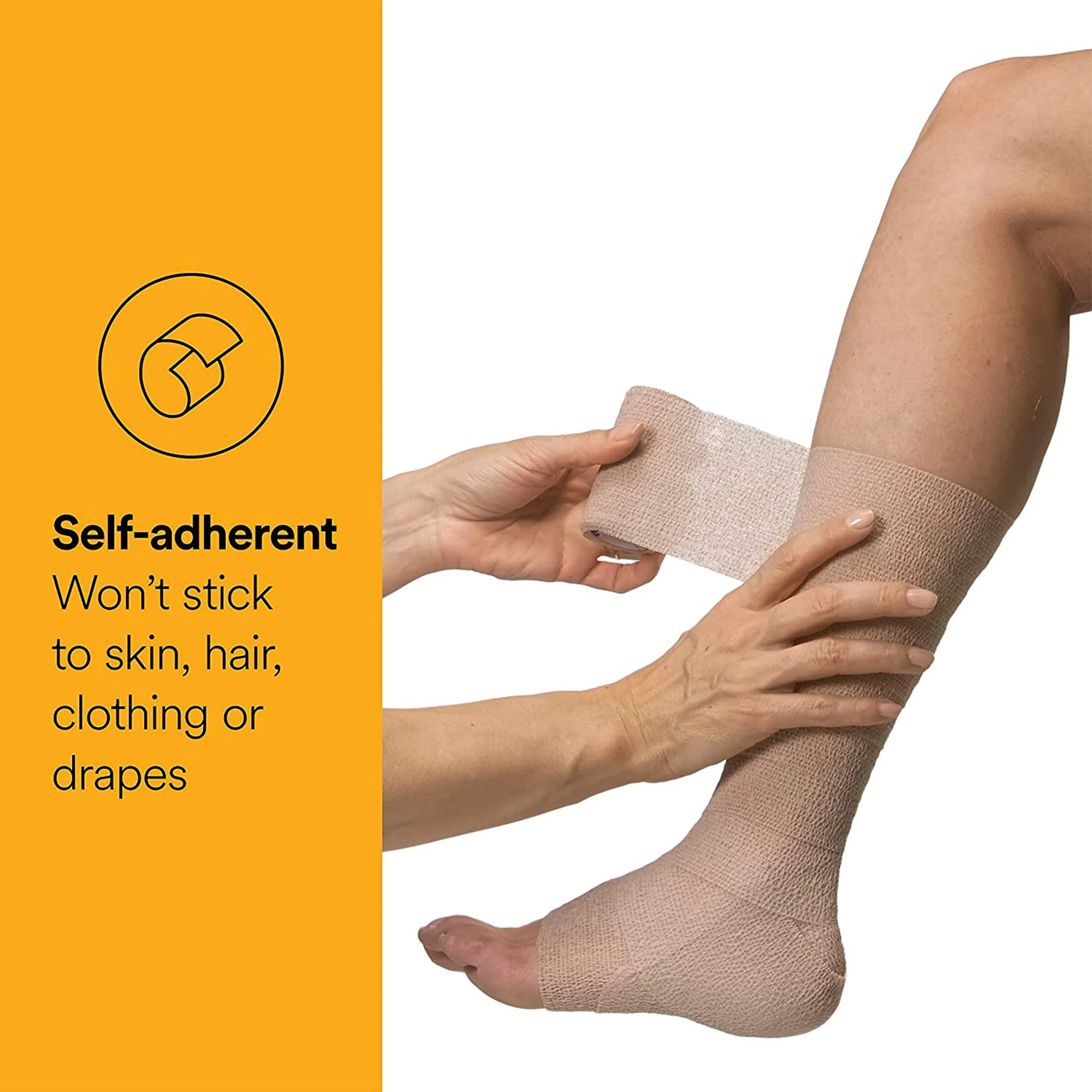 Solventum Corporation 3M Coban NL Non-Latex Self-Adherent Wrap, 2 x 60 Inch (36/CS) - Image 2