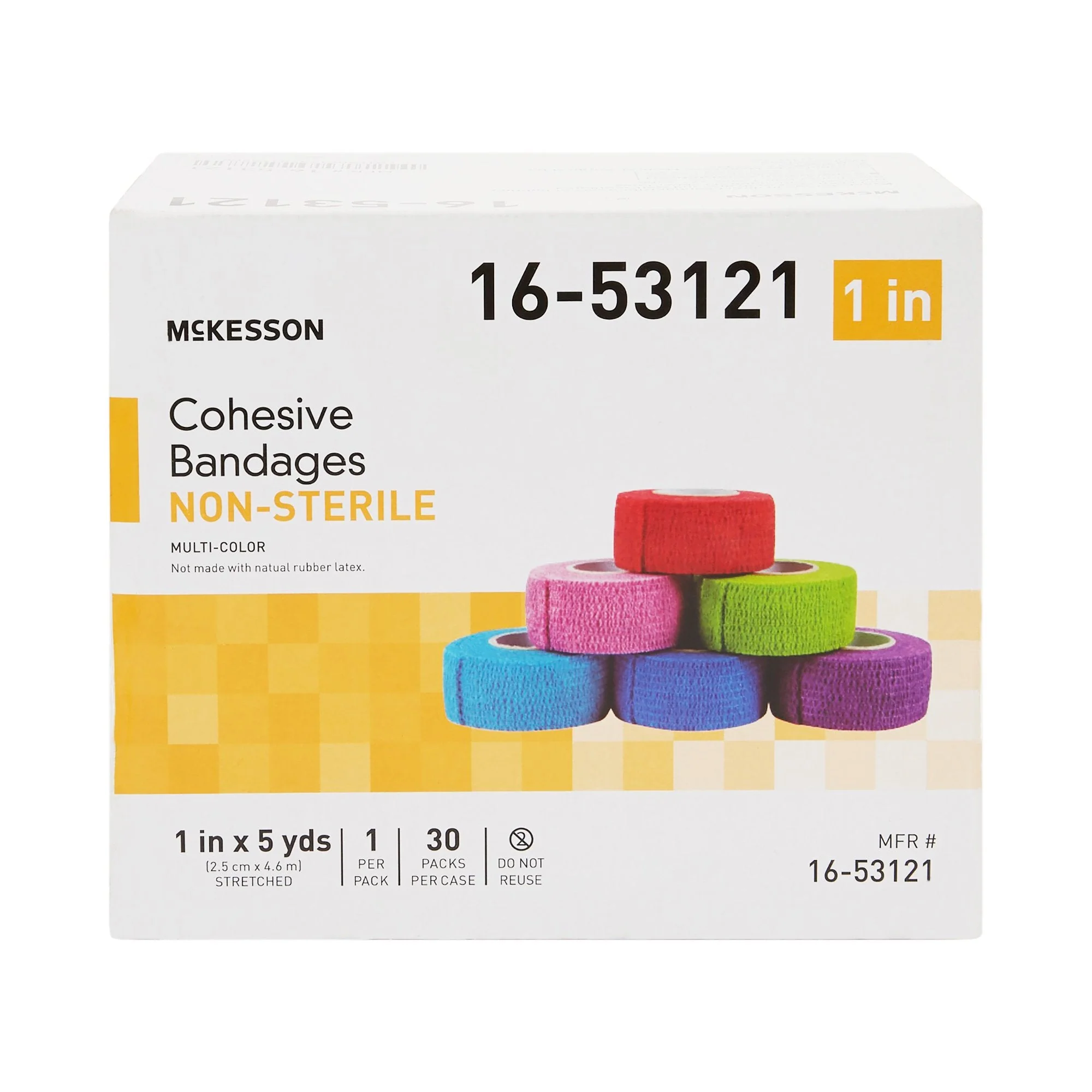McKesson Brand McKesson Self-adherent Closure Cohesive Bandage, 1 Inch x 5 Yard (30/CS) - Image 2