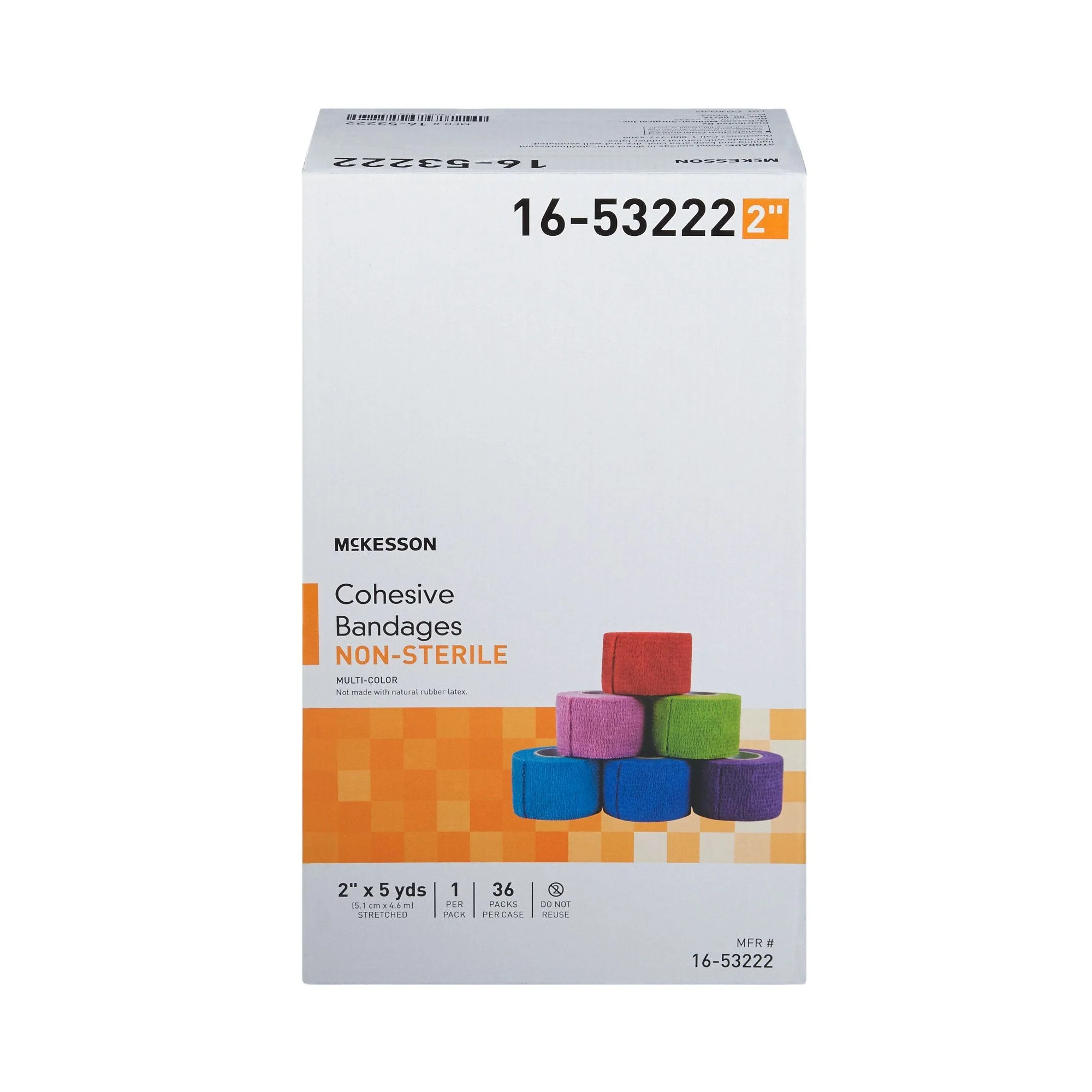 McKesson Brand McKesson Self-adherent Closure Cohesive Bandage, 2 Inch x 5 Yard (36/CS) - Image 3